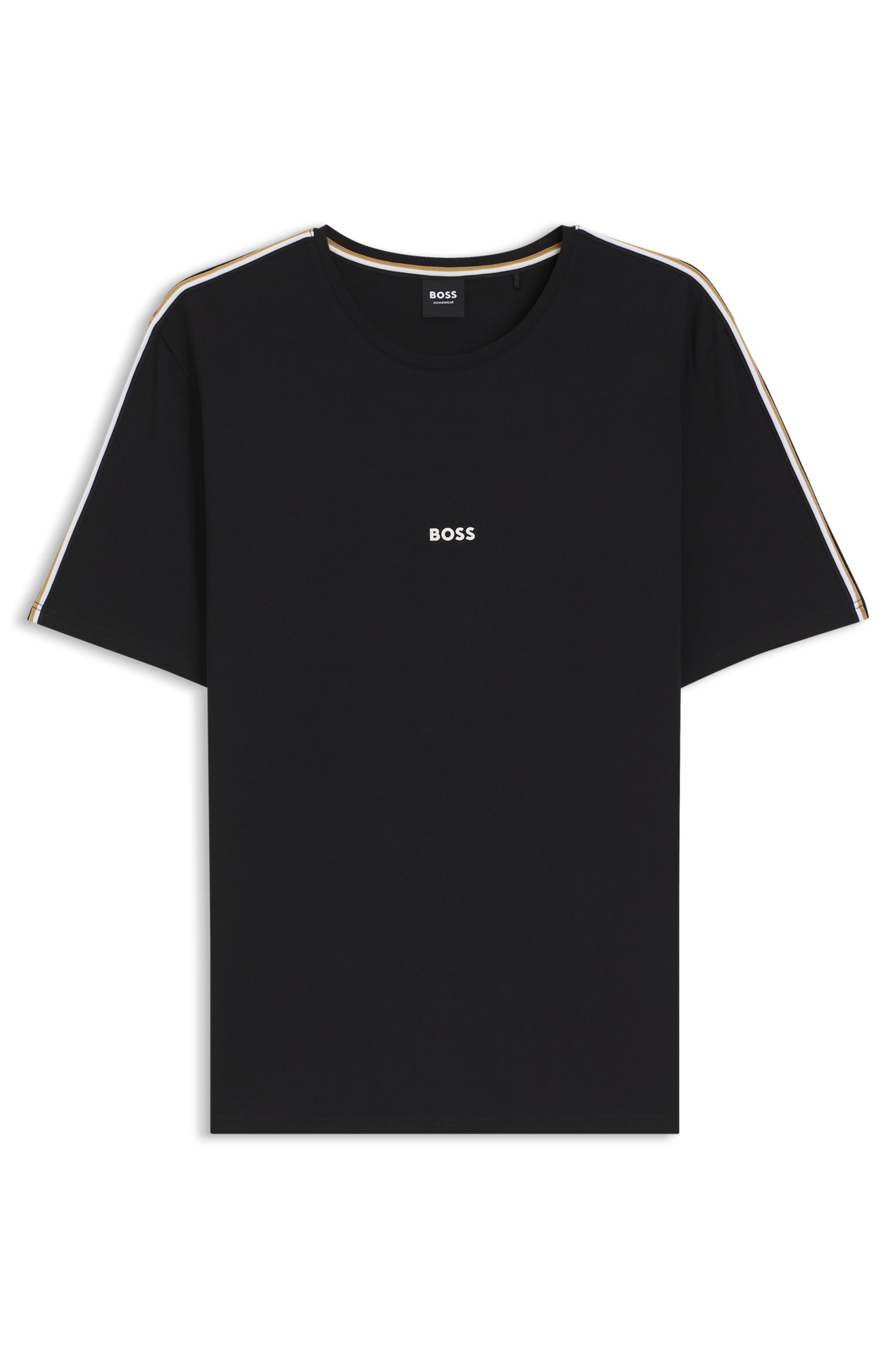 BOSS T-Shirt »Unique« aus elastischer Baumwolle mit Tape-Details, regular fit