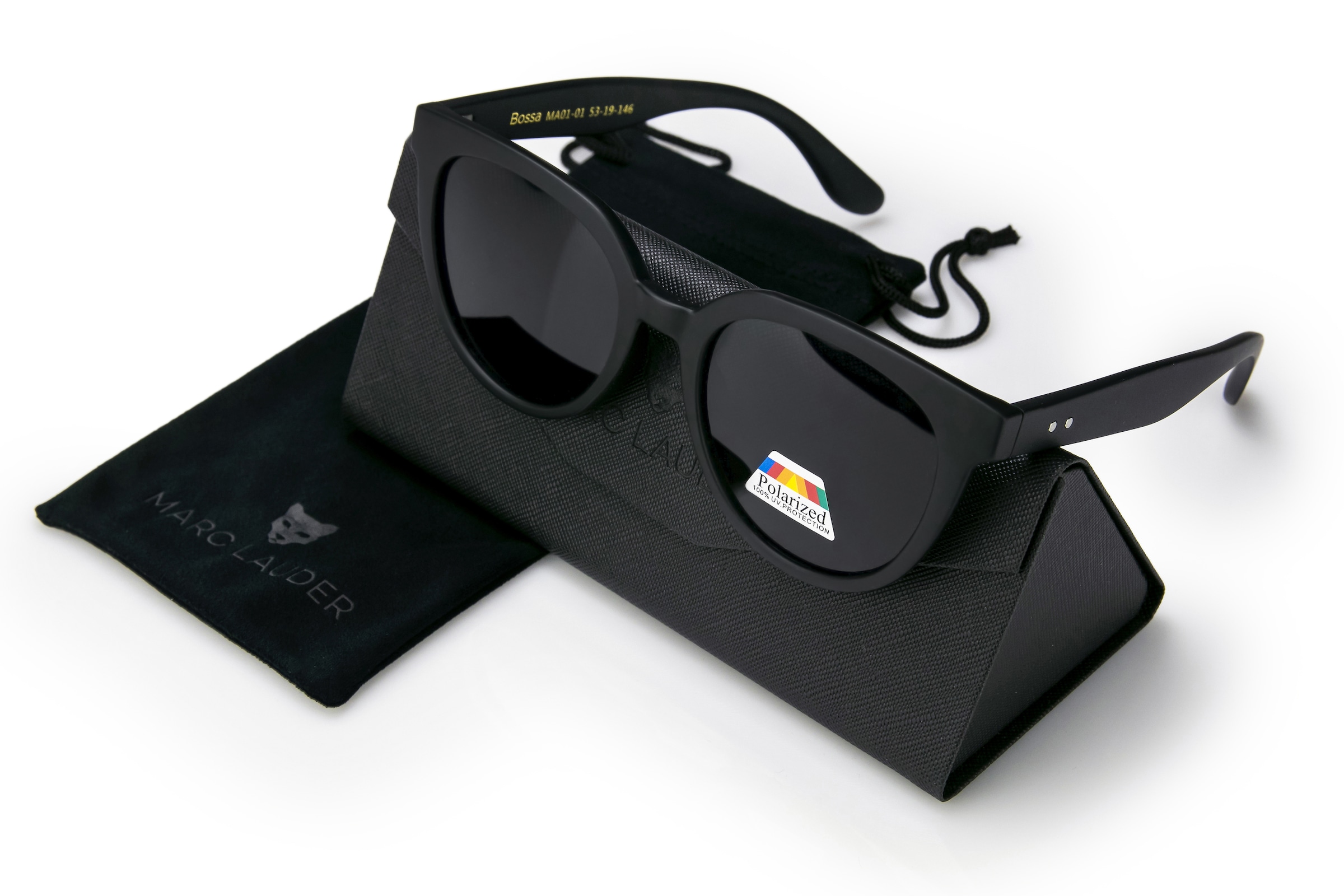 MARC LAUDER Sonnenbrille »MA01-01« 3: dunkles Glas, starke Sonneneinstrahlung