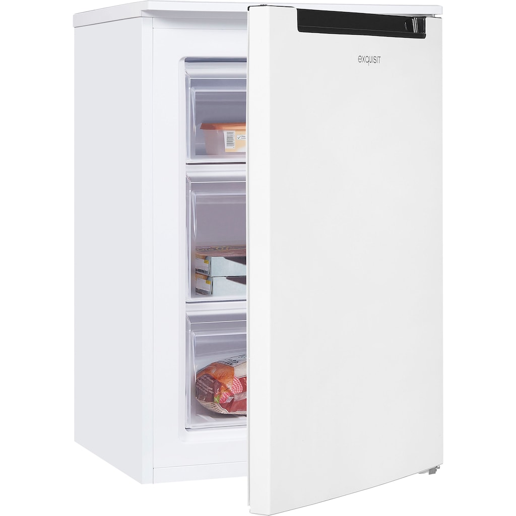 exquisit Gefrierschrank »GS81-040D weiss«, 85 cm hoch, 55 cm breit