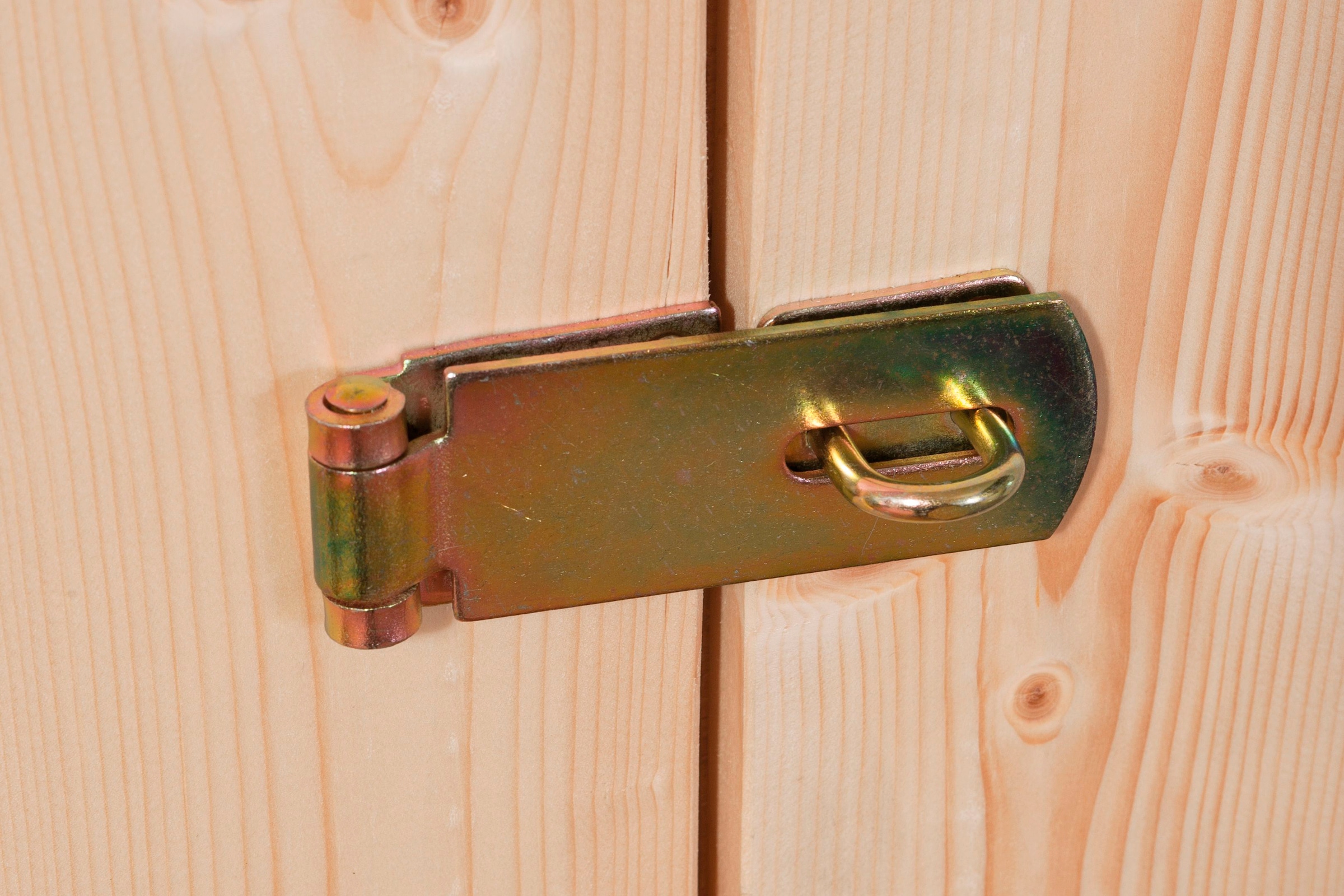 Karibu Gartenhaus »Arnis« mit Anbaudach 2,40 m Breite, Made in Germany