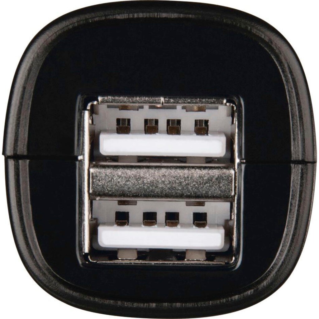 Hama KFZ-Adapter »Kfz-Ladegerät, 2-fach USB, 2.4 A, Schwarz USB-Kfz-Ladeadapter«
