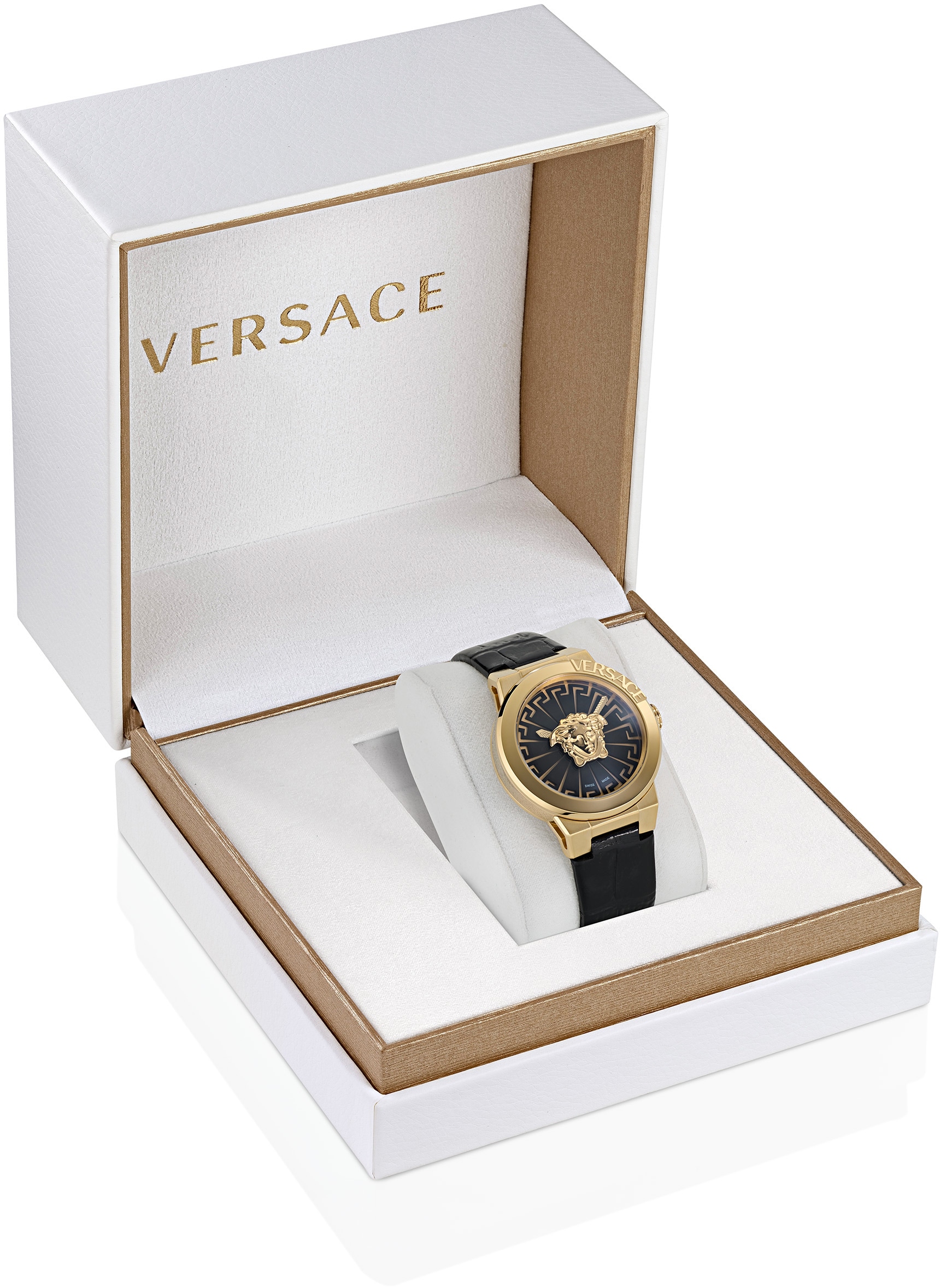 Versace Quarzuhr »MEDUSA INFINITE«, Armbanduhr, Damenuhr, Saphirglas, Swiss Made, analog