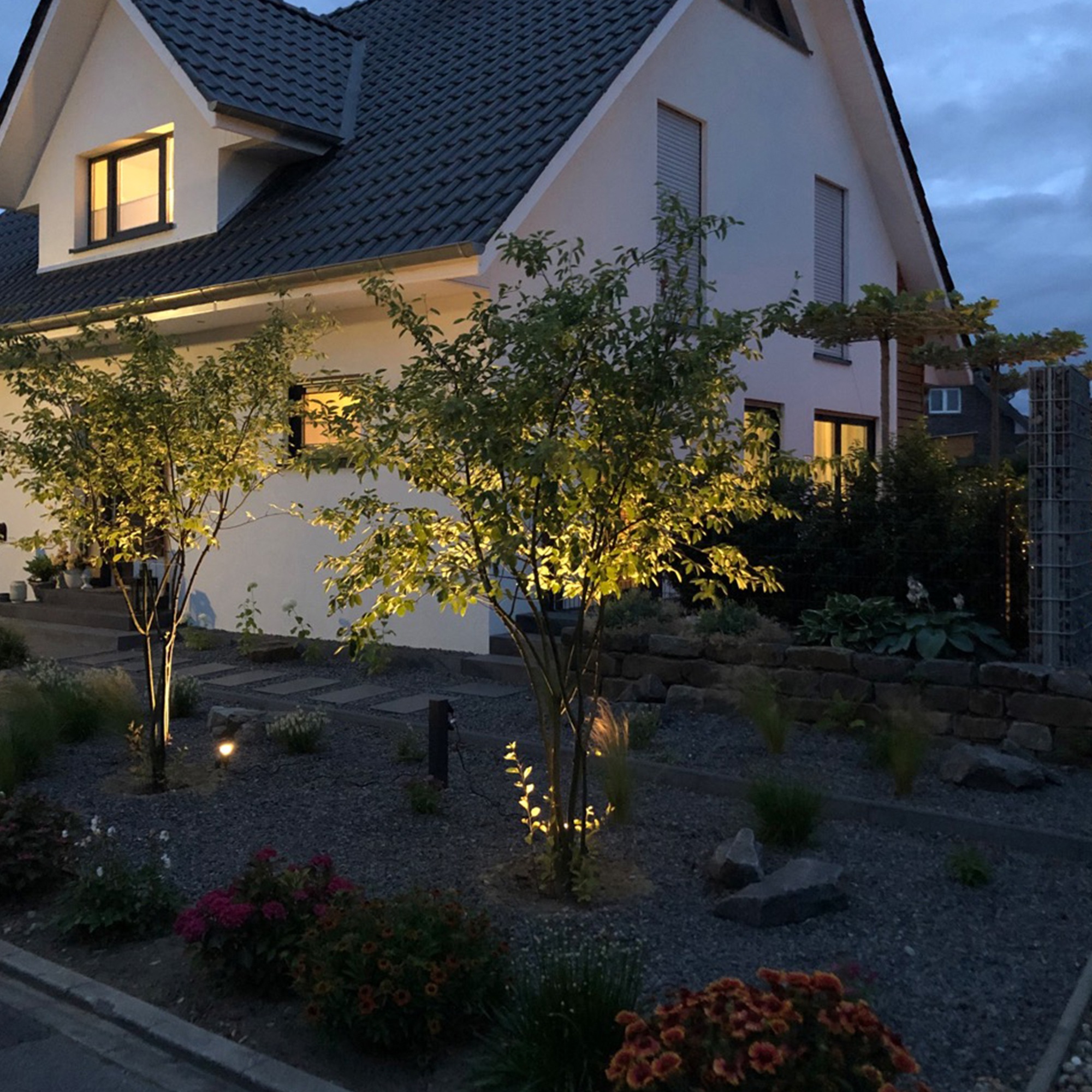 B.K.Licht LED Gartenleuchte »Nima«, 2 flammig-flammig, LED Gartenstrahler, Erdspieß, Außenstrahler, Spießstrahler, 2er SET