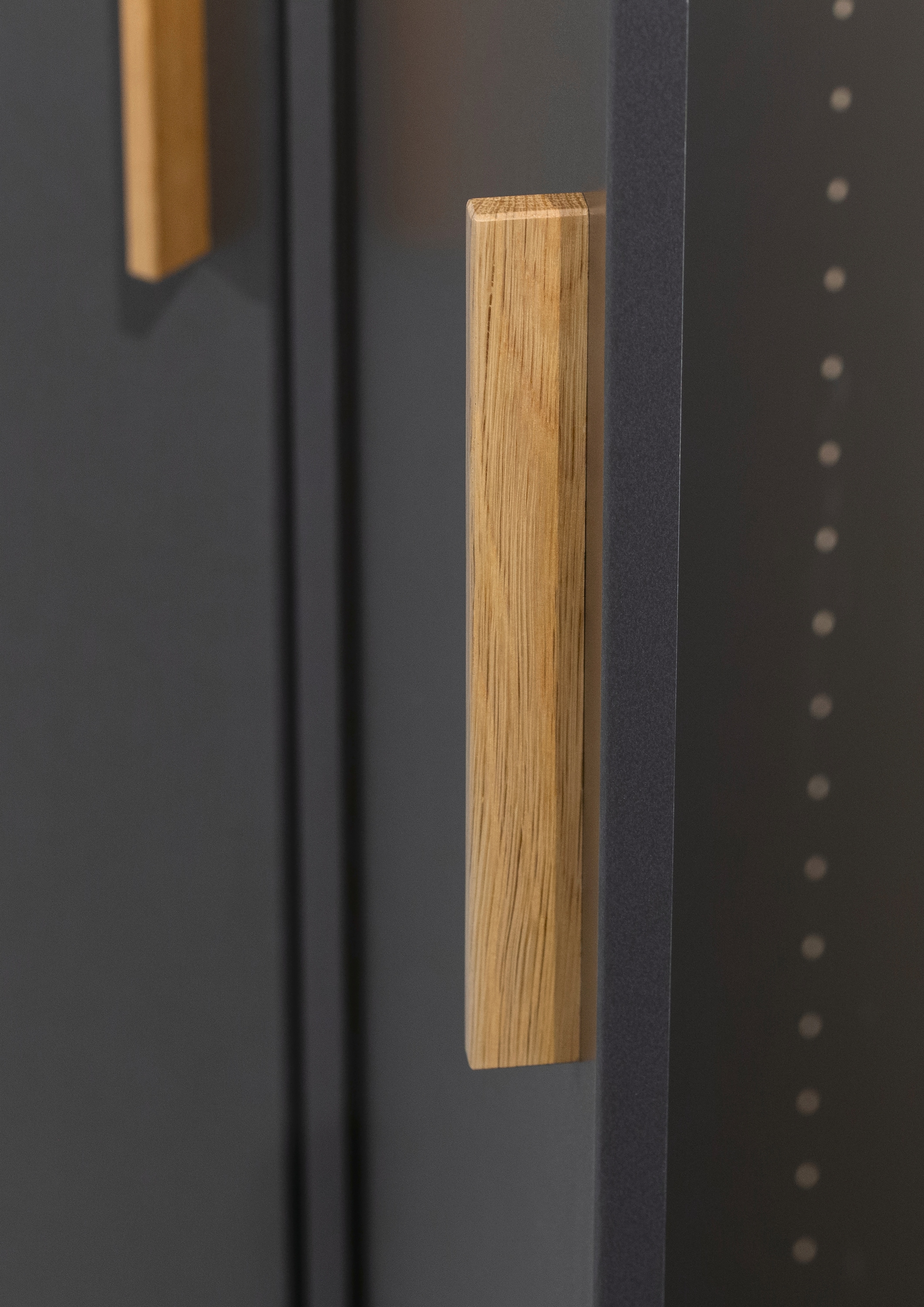 rauch Drehtürenschrank »Kleiderschrank Schrank Garderobe Wäscheschrank SHINJO«, (in 3 verschiedenen Ausstattungen BASIC/CLASSIC/PREMIUM), Griffe und Füße aus Massivholz mit 2 Schubladen MADE IN GERMANY