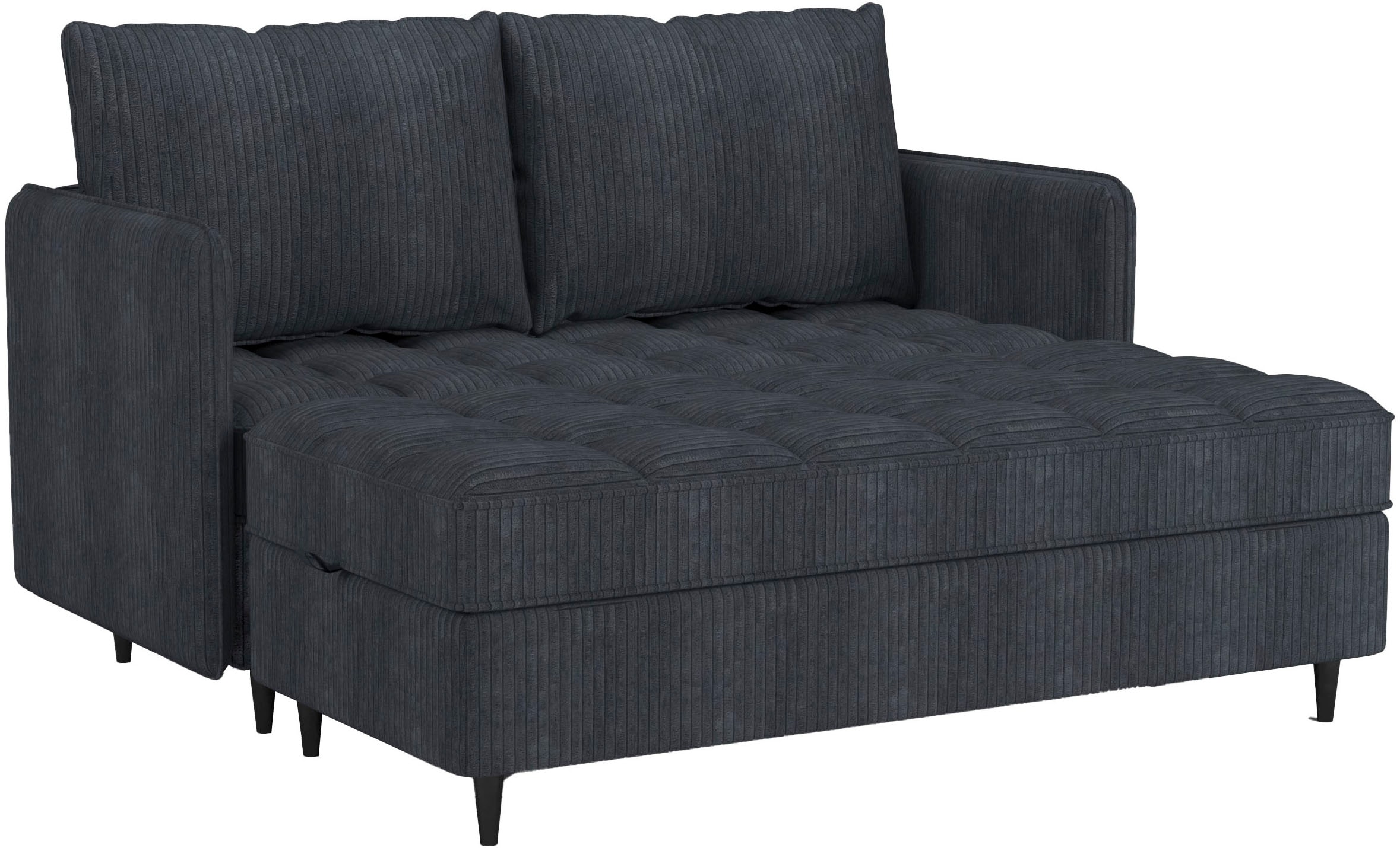 Dorel Home Ecksofa »LINDHUS, L-Form, verschiedene Stellvarianten, Loungesofa, Schlaf-Liege«, Wohnlandschaft, mit Recamiere, großer Bettkasten, Cord, Chenille