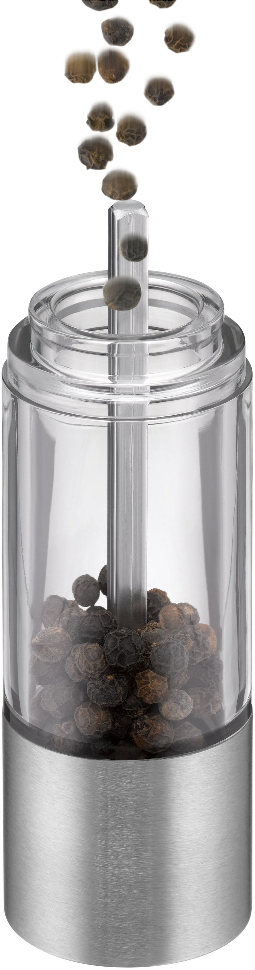 WMF Gewürzmühle »WMF« Mini Mühle, Keramikmahlwerk, einstellbare Mahlstärke, Cromargan