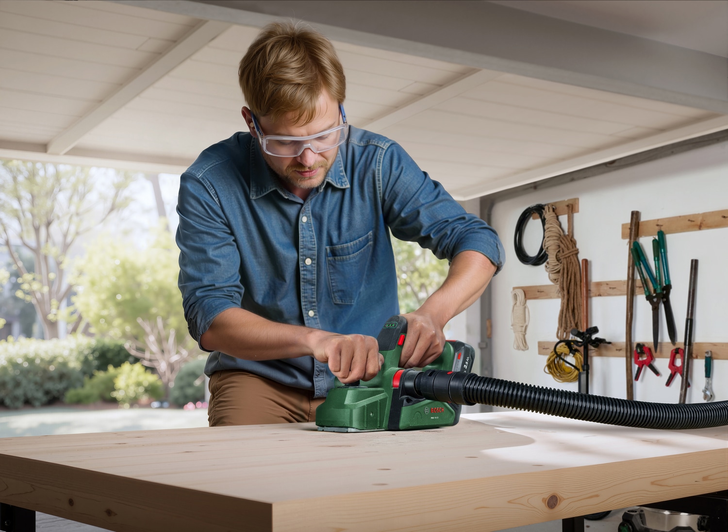 Bosch Home & Garden Akku-Elektrohobel »PHO 18V-20 solo« ohne Akku und Ladegerät