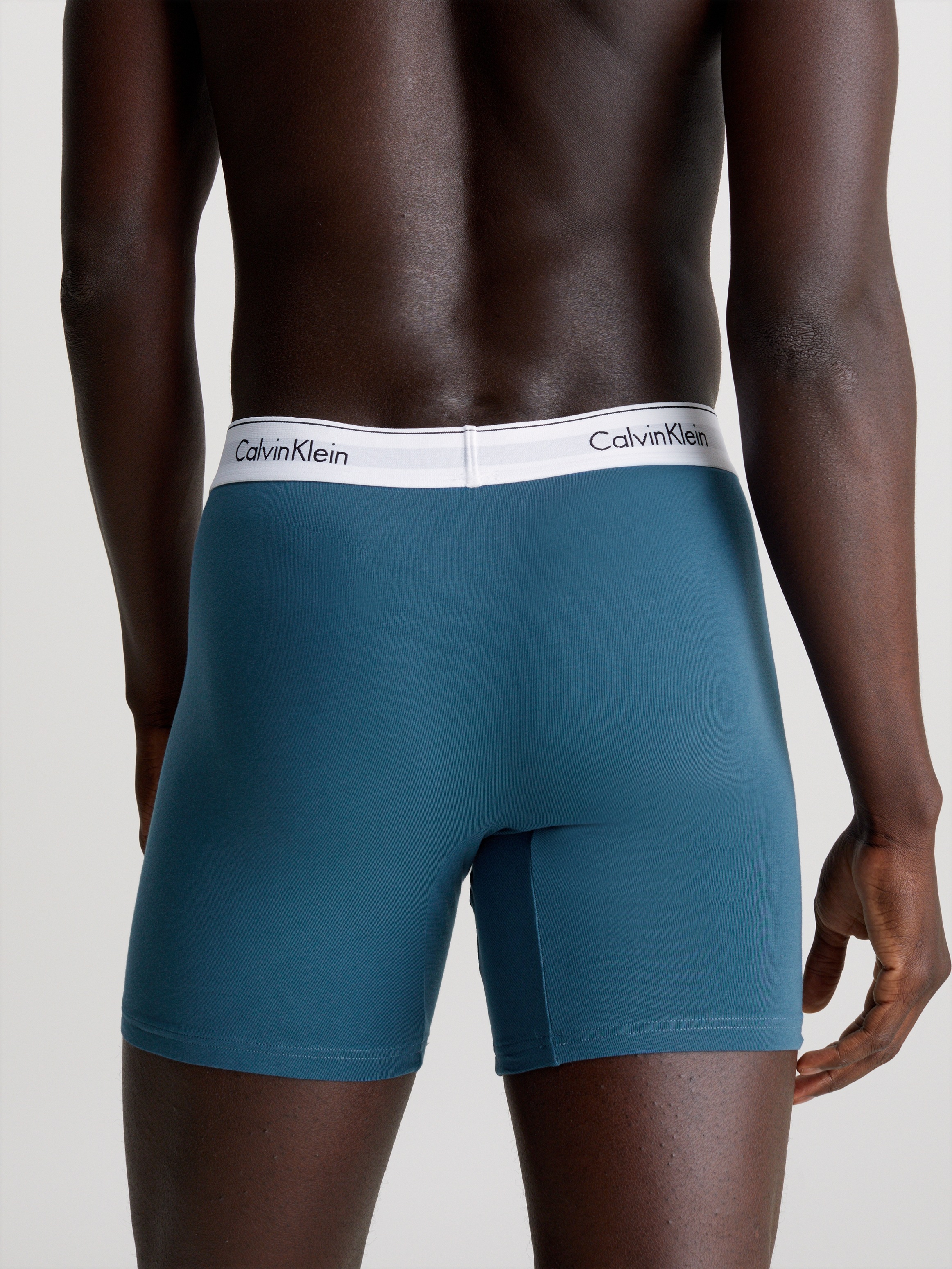 Calvin Klein Underwear Boxer »BOXER BRIEF 3PK«, (Packung, 3 St., 3er-Pack), mit längerem Bein & Logo-Elastikbund