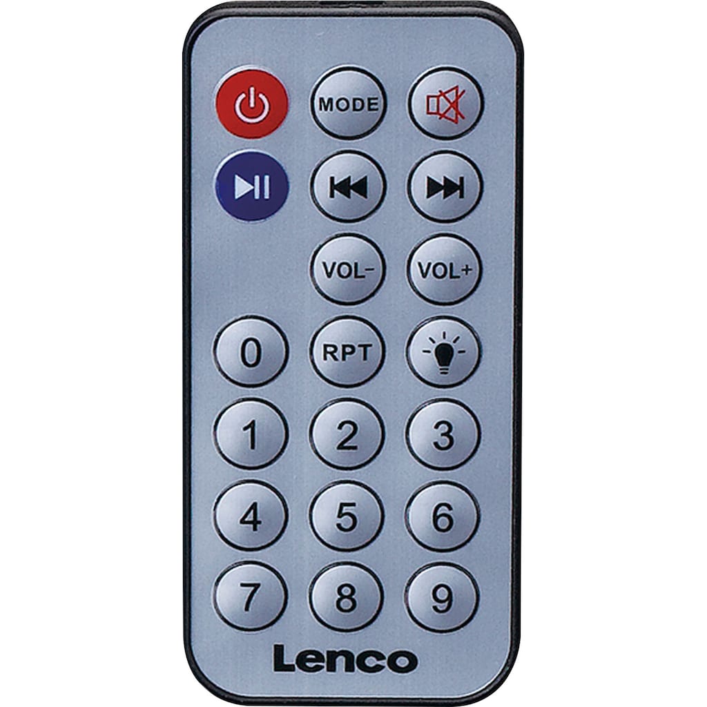 Lenco Party-Lautsprecher »BTC-055BK - Karaoke Lautsprecher mit Bluetooth und Mikrofon«, (1 St.)