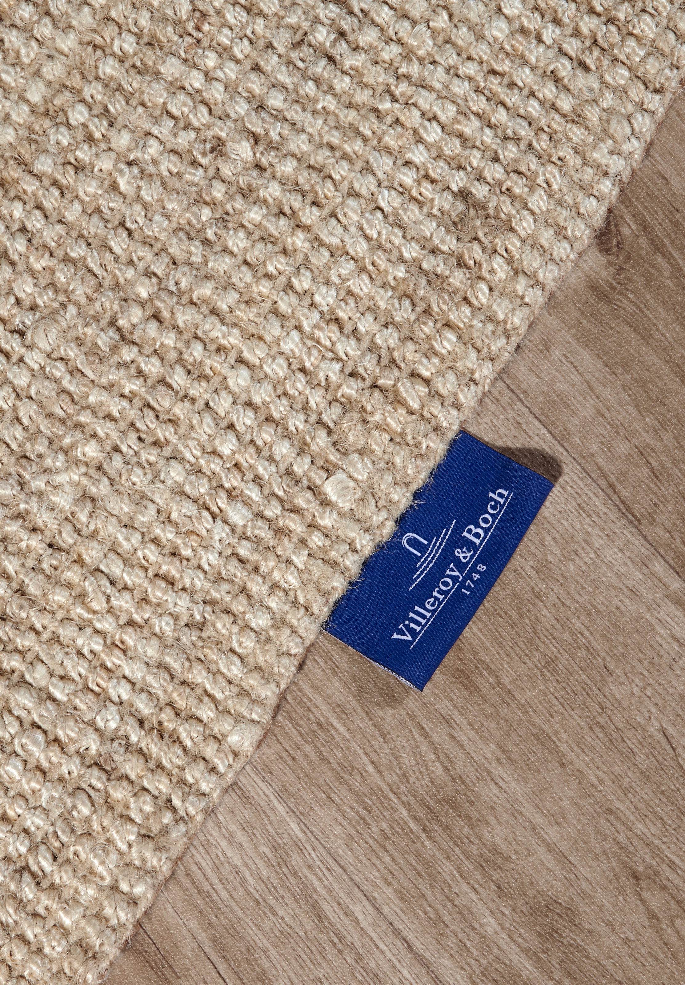 Villeroy & Boch Teppich »Rosalie«, rechteckig, Jute, Natur, Wohnzimmer, Esszimmer, Schlafzimmer, Flur, Modern, Boho