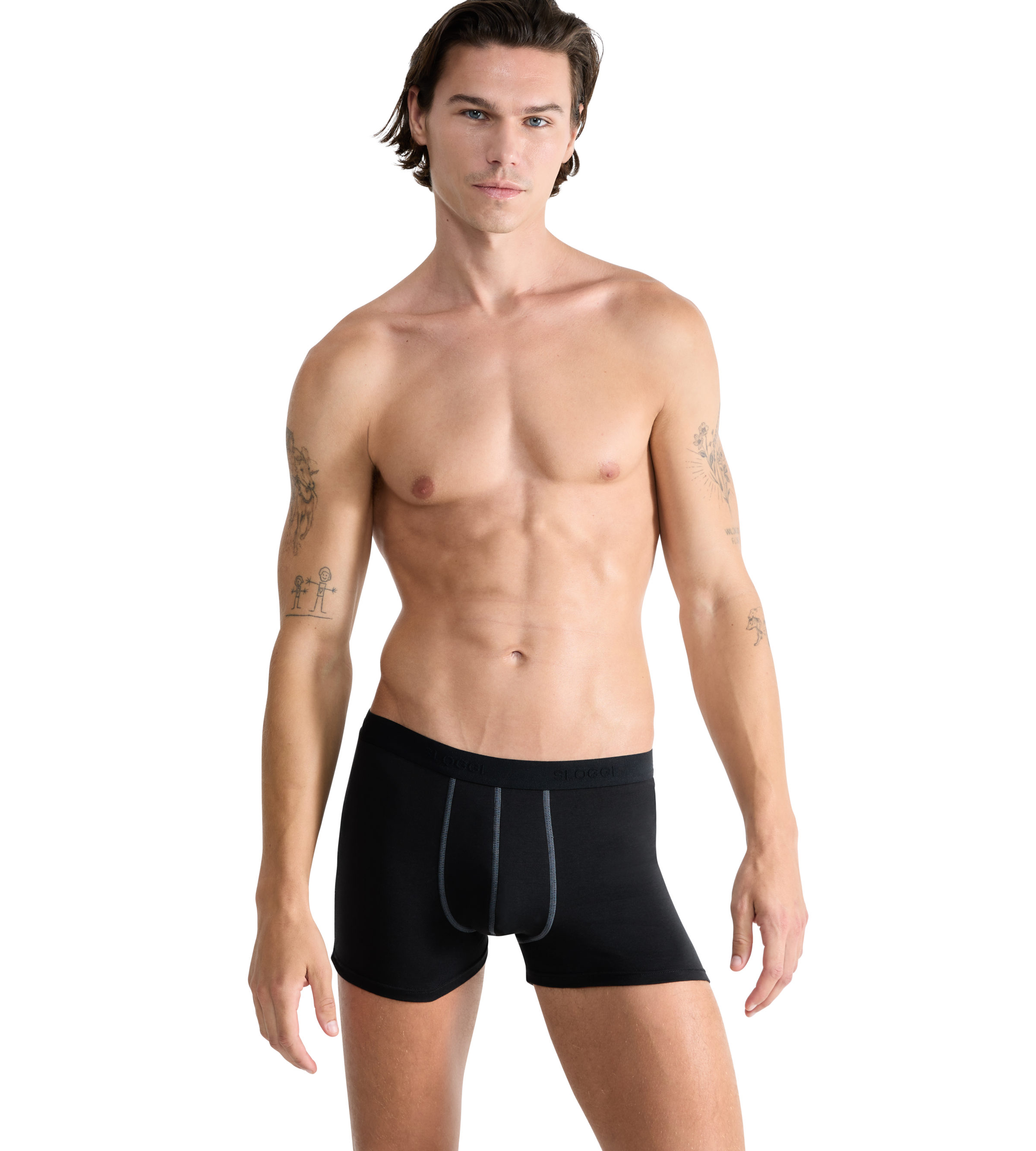 sloggi Boxer »Men 24/7«, (2er Pack), weich, atmungsaktiv, Baumwollmix, elastisch, Soft-Bund