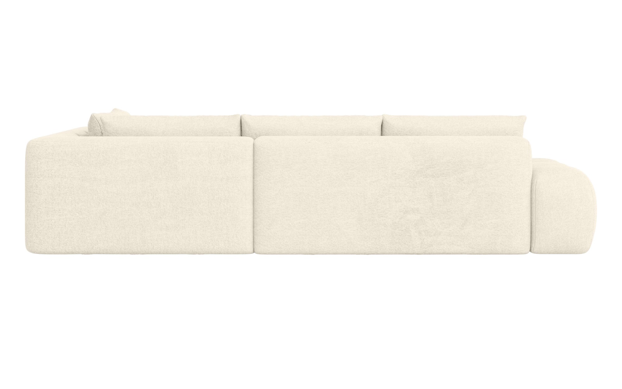 INOSIGN Ecksofa »AZITA klein, L-Form, elegant und bequem Designsofa«, lose Rückenkissen, traumhafte Steppung, Maße B/T/H: 296/176,5/89 cm