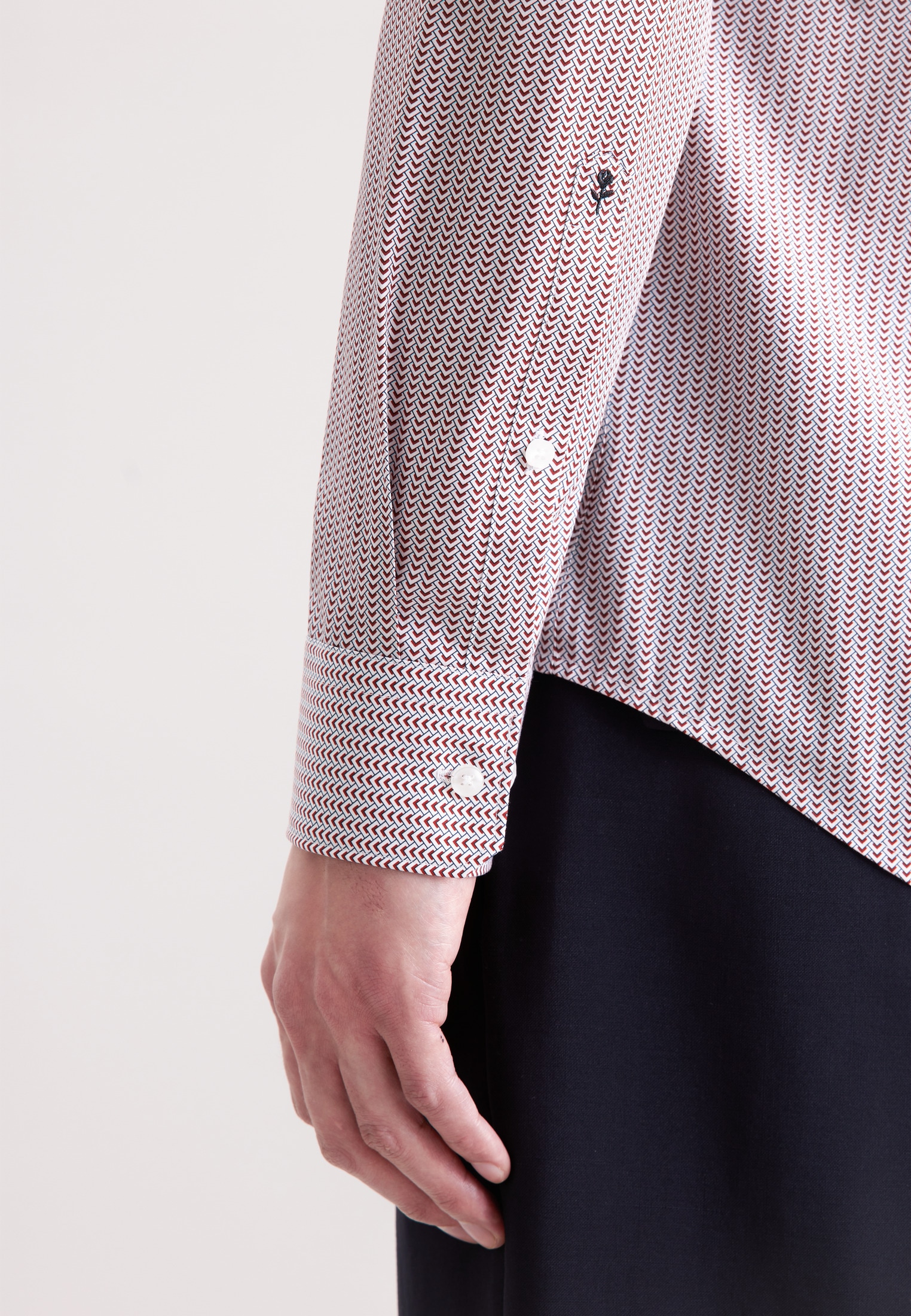 seidensticker Businesshemd »Schwarze Rose« Shaped 1/1 Kentkragen Gestreift