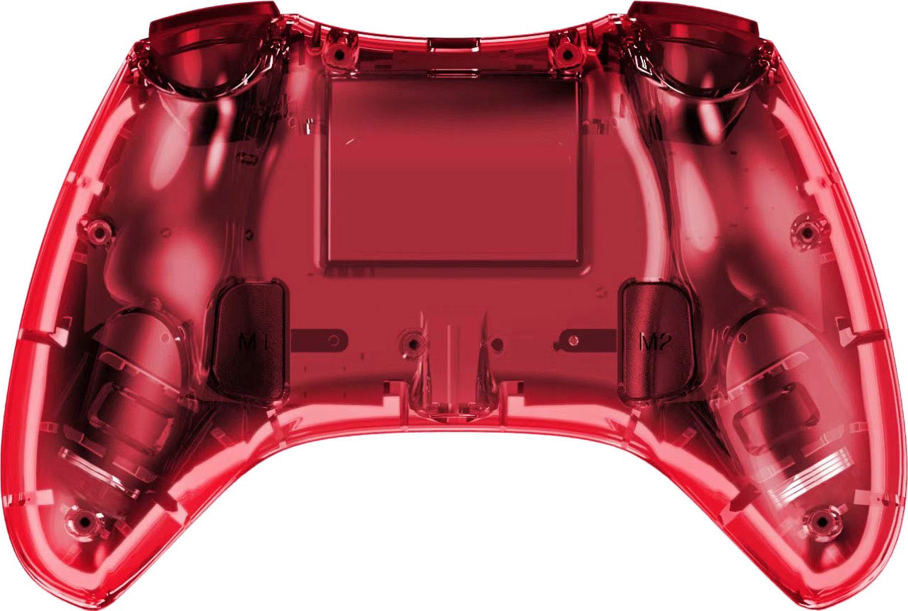 Ready2gaming Nintendo-Controller »Nintendo Switch Pro Pad X Led Edition in transparent mit roter LED«