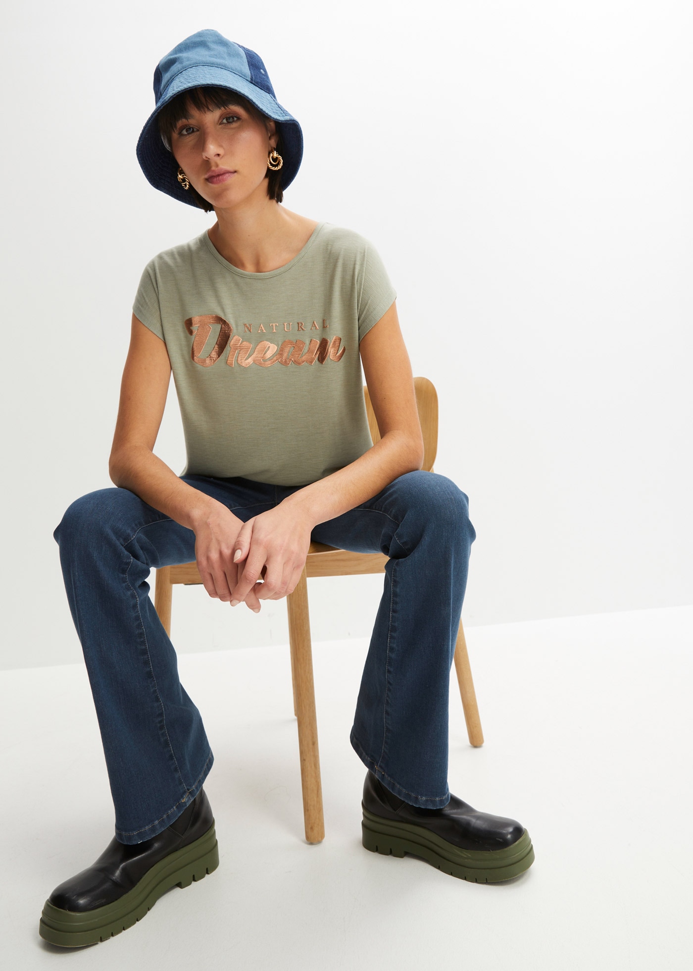 bonprix Longshirt »Longshirt aus Viskose-Mix« Longshirt aus Viskose-Mix