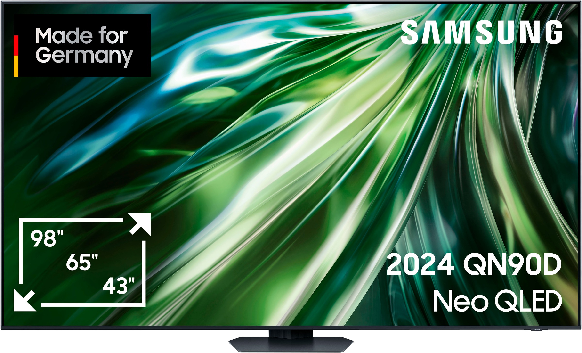 Samsung QLED Mini LED-Fernseher »GQ98QN90DAT«, 4K Ultra HD, Smart-TV, Neural Quantum 4K AI Gen2 Prozessor, Gaming Hub, bis zu 144Hz