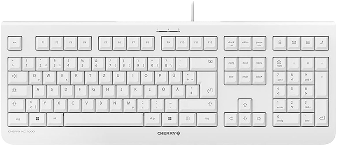 Cherry Tastatur »KC 1000«, (Funktionstasten-Sondertasten (Start, Zurück, App wechseln,...