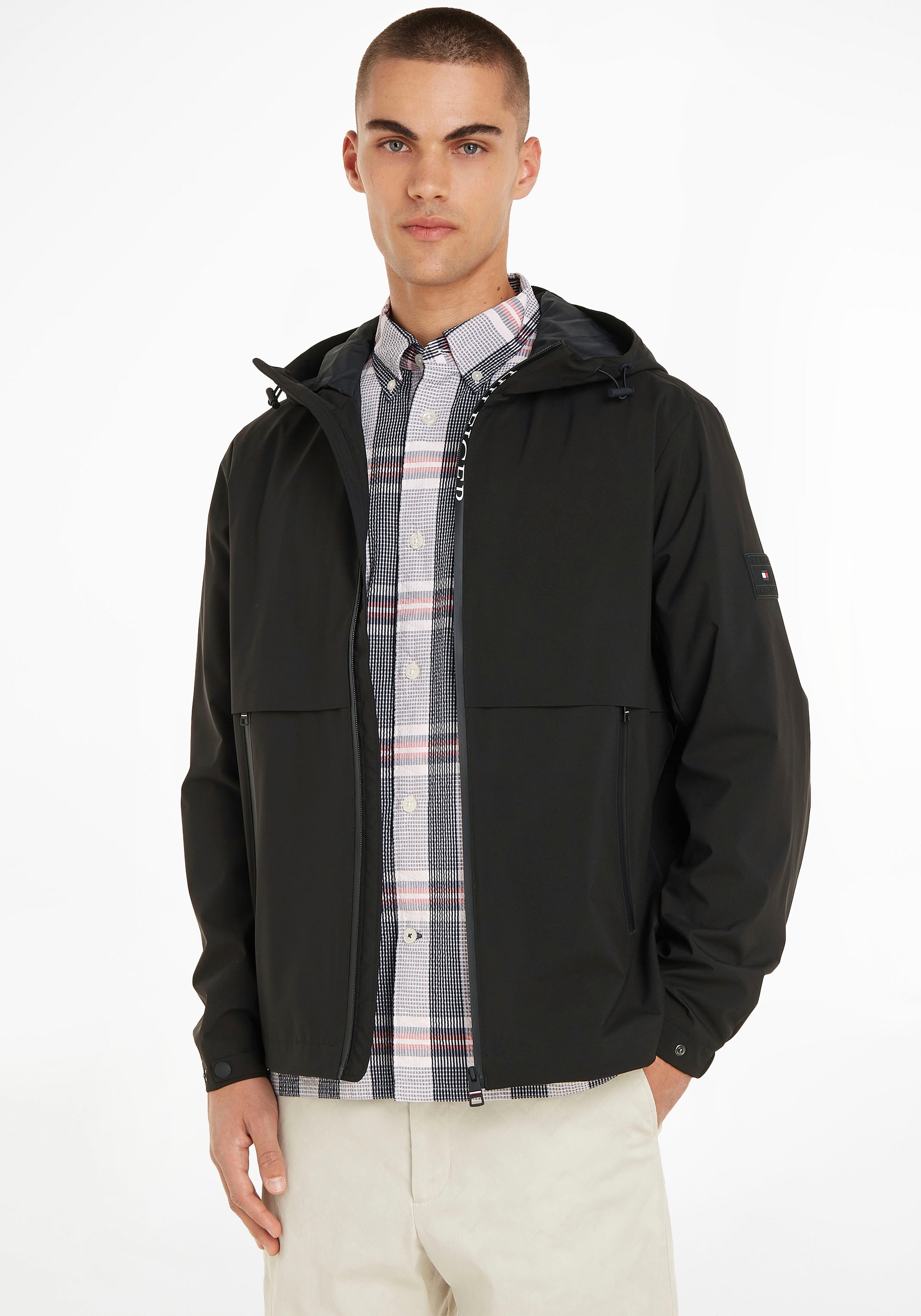 Windbreaker »TH PROTECT SAIL HOODED JACKET«, mit Kapuze, mit vielen Details in den...