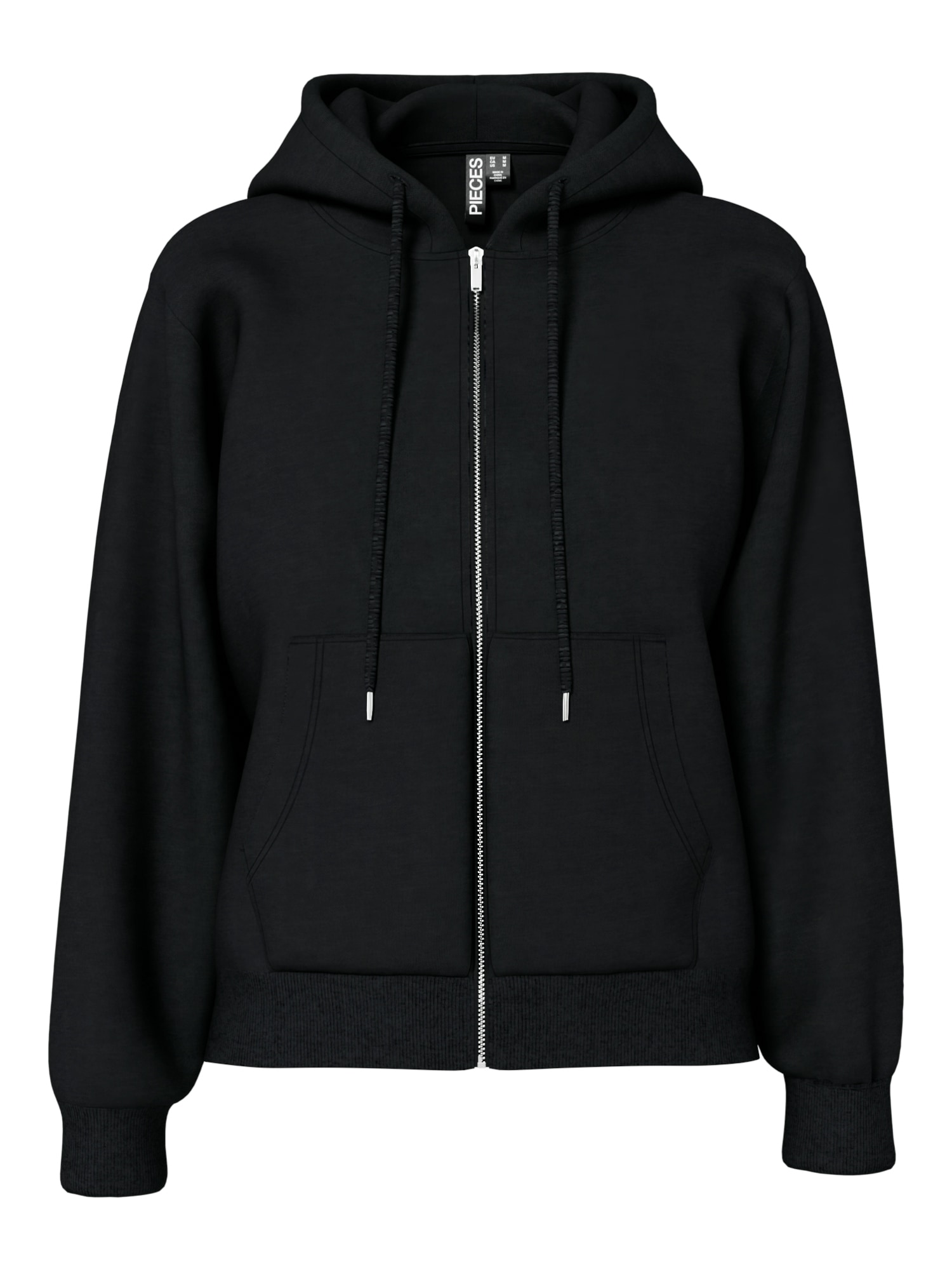 pieces Kapuzensweatshirt »PCCHILLI LS ZIP HOODIE NOOS BC«, Baumwollmischung, regular fit
