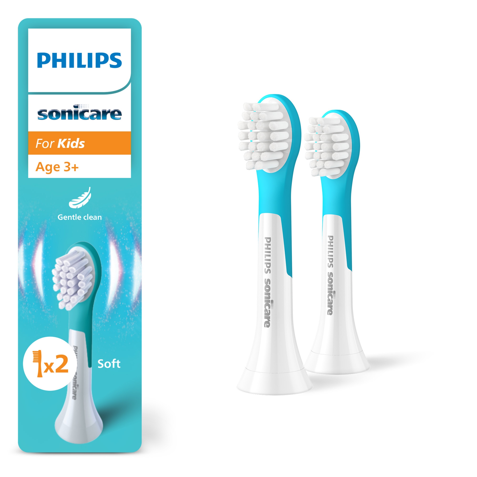 Philips Sonicare Aufsteckbürsten »For Kids« für Milchzähne geeignet, ab 3 Jahren, für jedes Sonicare Handstück