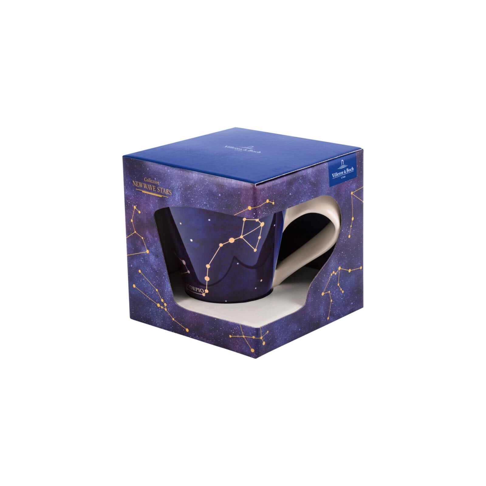 Villeroy & Boch Tasse »Tasse Skorpion NewWave Stars 300 ml weiß-blau«