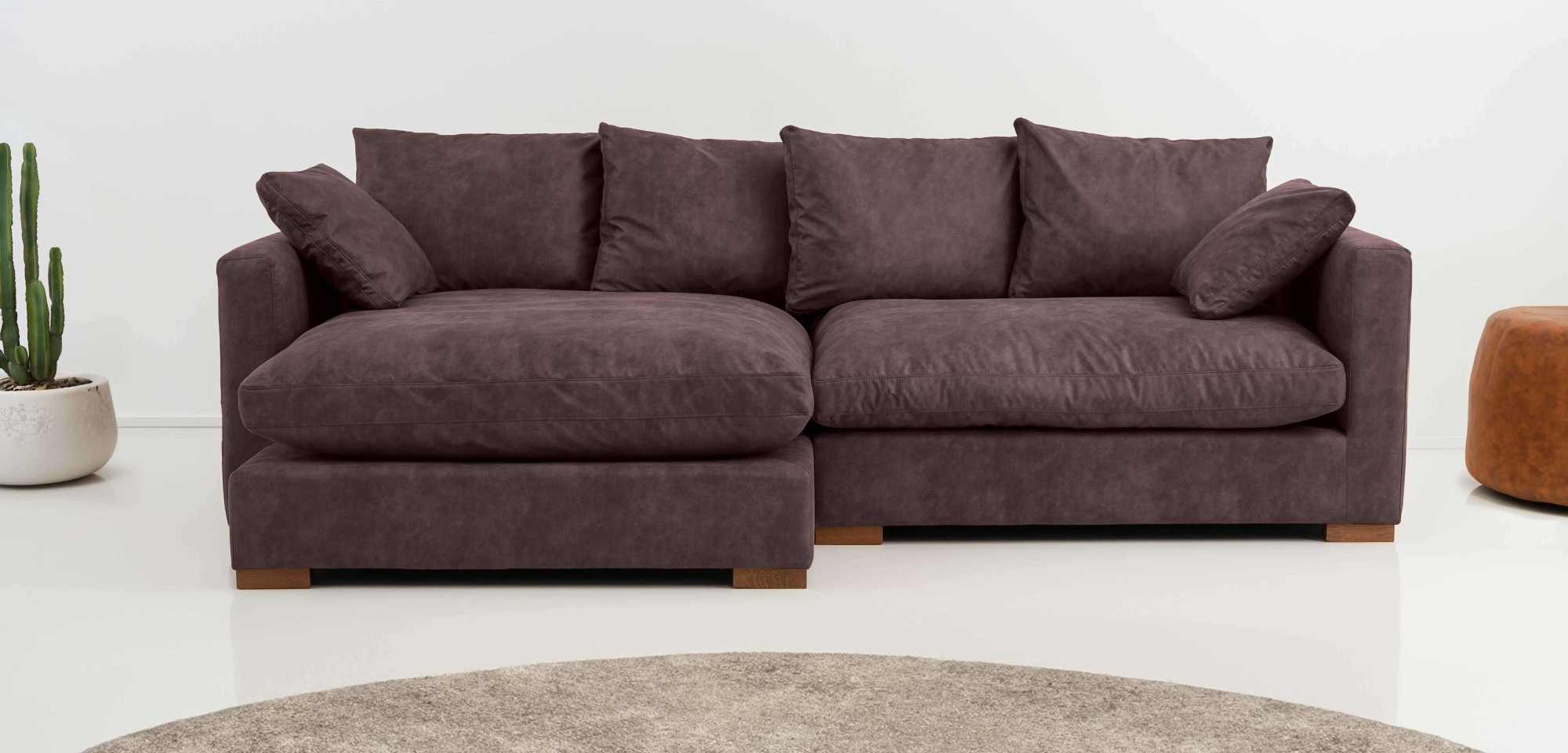 Home affaire Ecksofa »Coray« Breite 266 cm, extra weich und kuschelig, mit Federn und Daunen