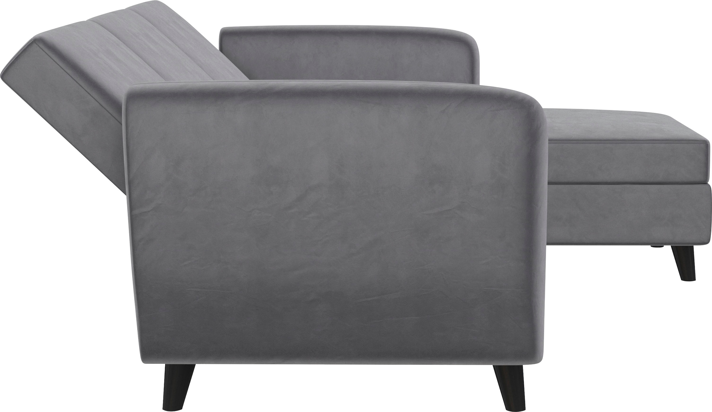 Dorel Home Ecksofa »Perry, L-Form,« Rückenlehne, verschiedene Farbvarianten, Sitzhöhe 43 cm, Breite 219 cm