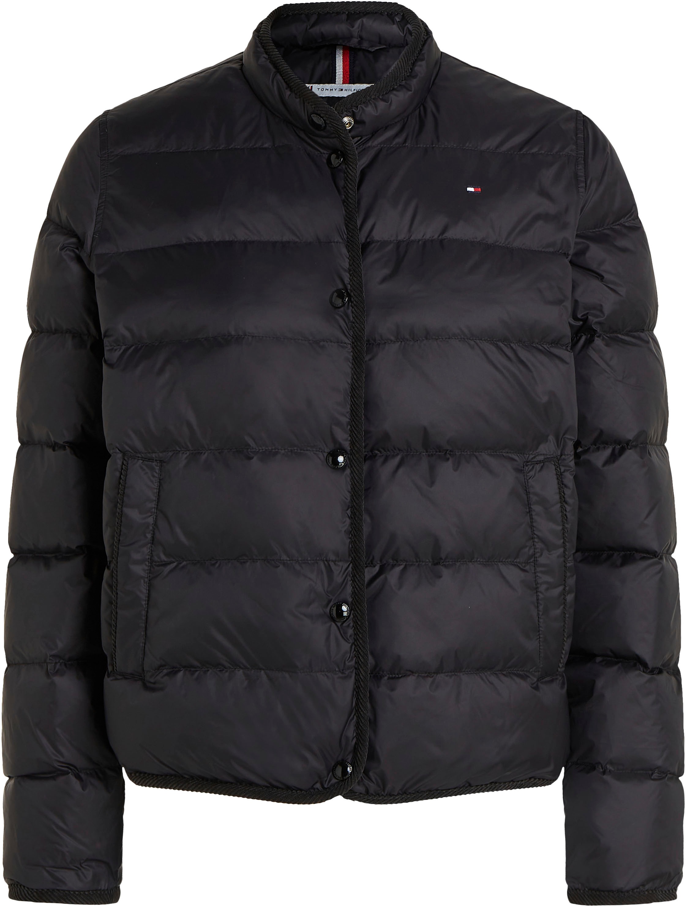 Tommy Hilfiger Steppjacke »LW DOWN COLLARLESS JACKET«, mit leichter Wattierung
