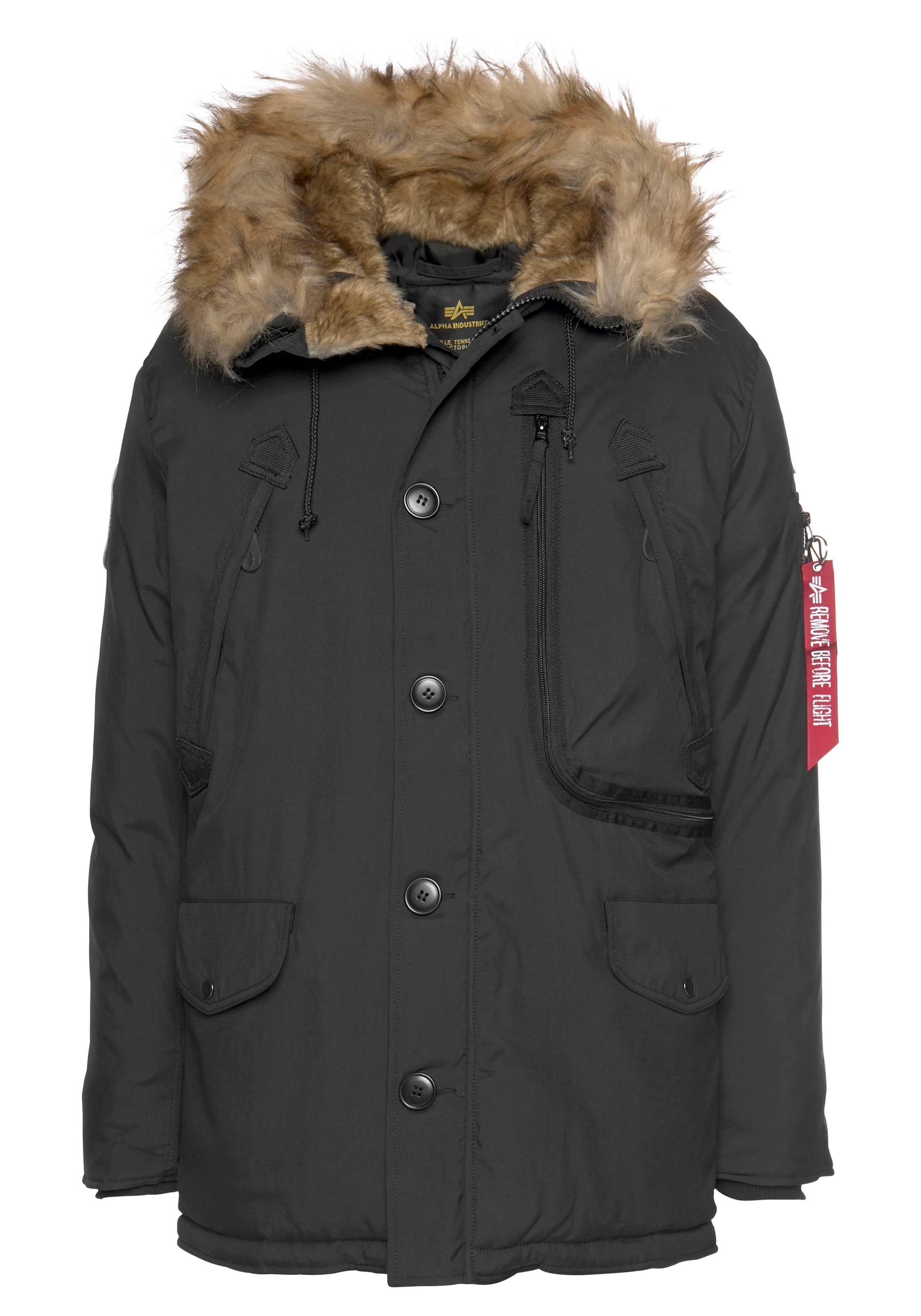 Alpha Industries Parka »POLAR JACKET«, mit Kapuze