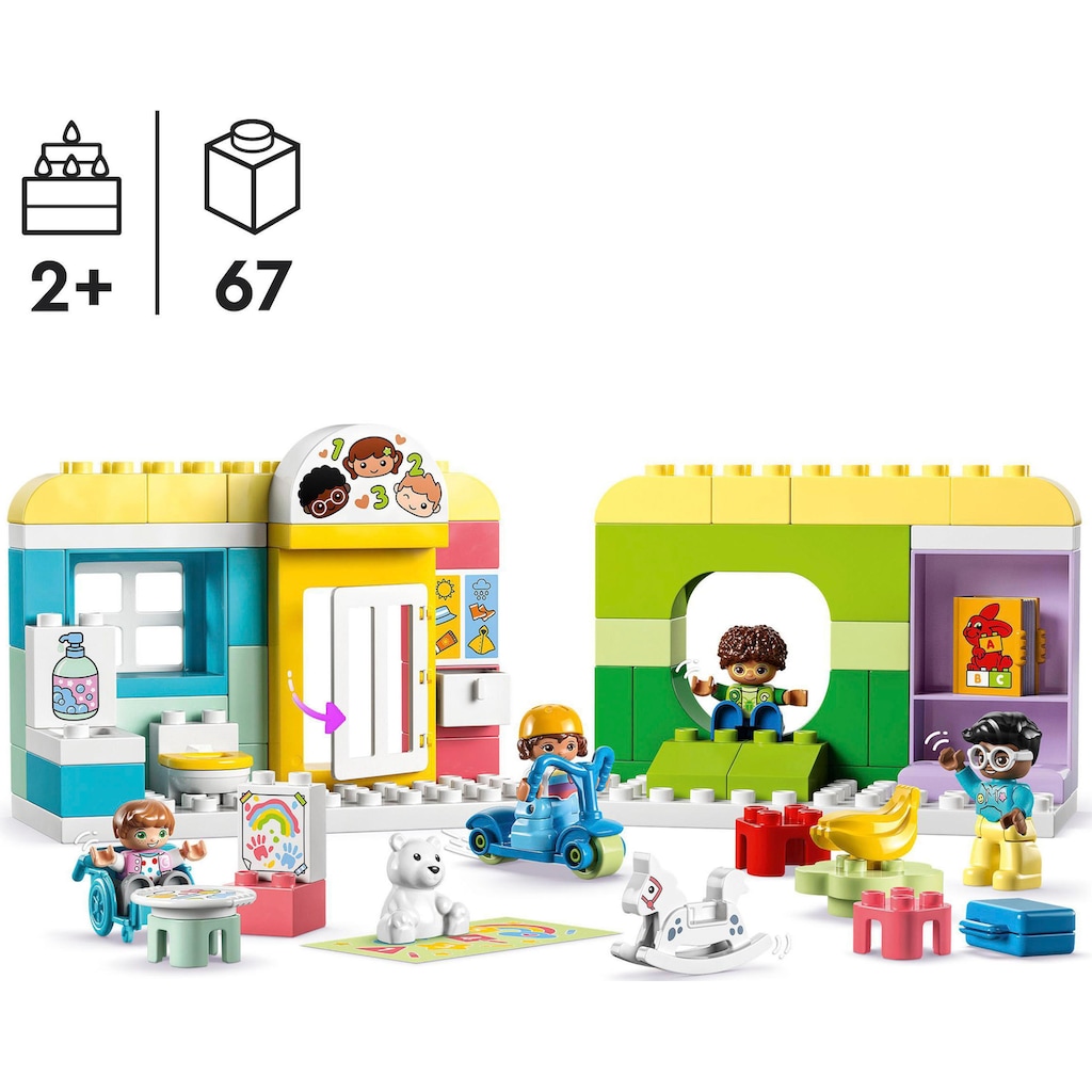 LEGO® Konstruktionsspielsteine »Spielspaß in der Kita (10992), LEGO® DUPLO«, (67 St.), Made in Europe