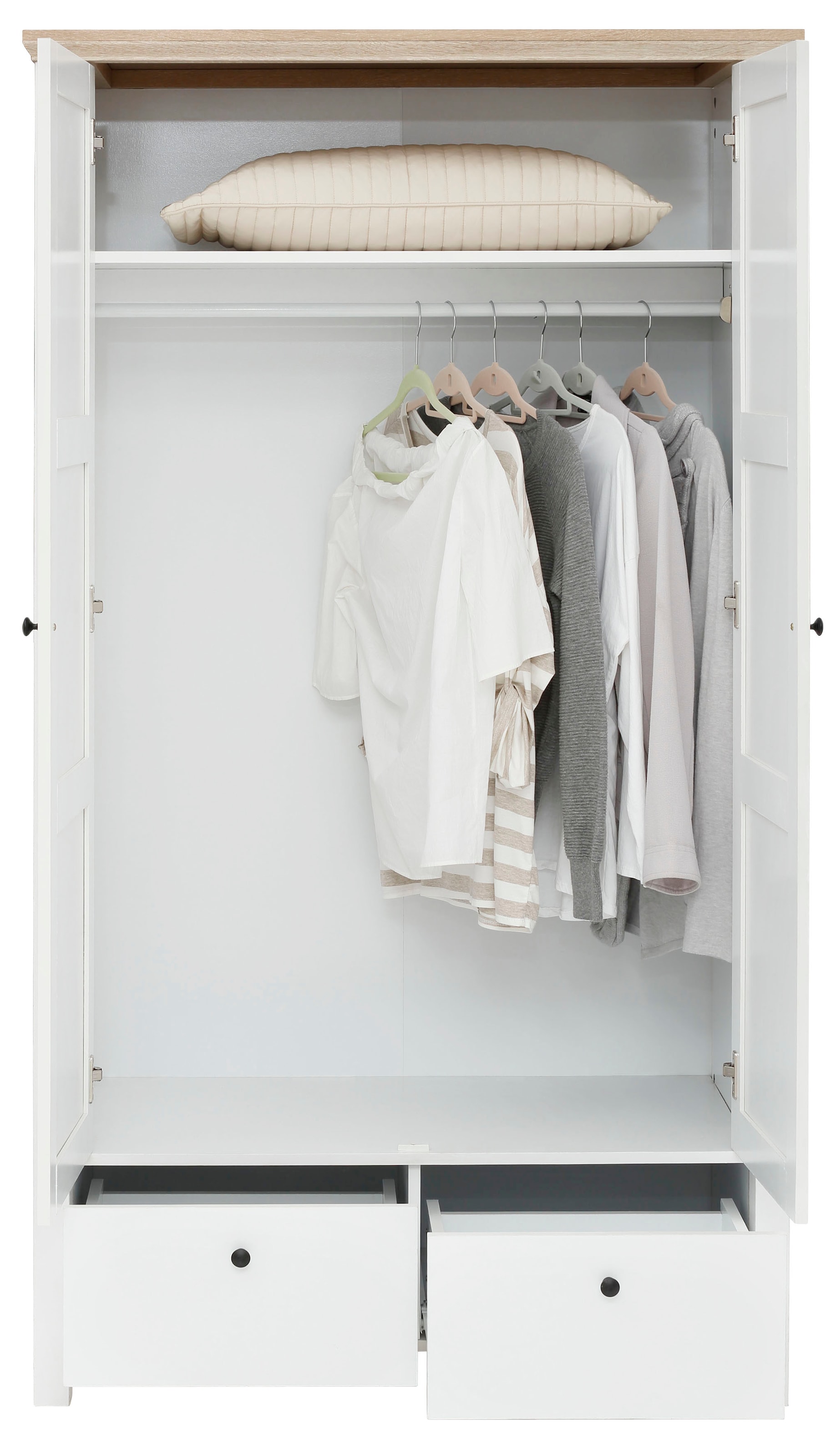 Home affaire Kleiderschrank »Margaret«, mit Einlegeboden und Kleiderstange,  2 Schubkasten, Höhe 180 cm auf Raten kaufen