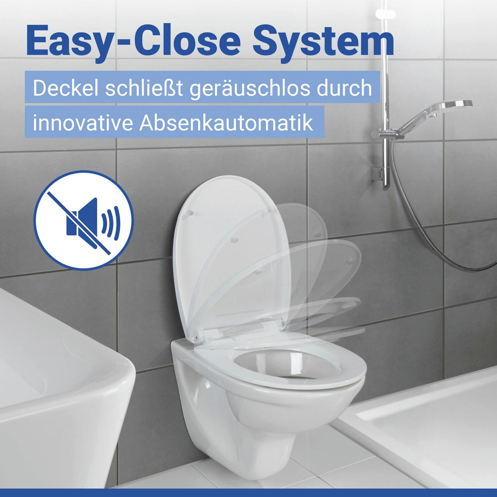 WENKO WC-Sitz »Tavola« Toilettensitz aus strapazierfähigem Duroplast mit Absenkautomatik