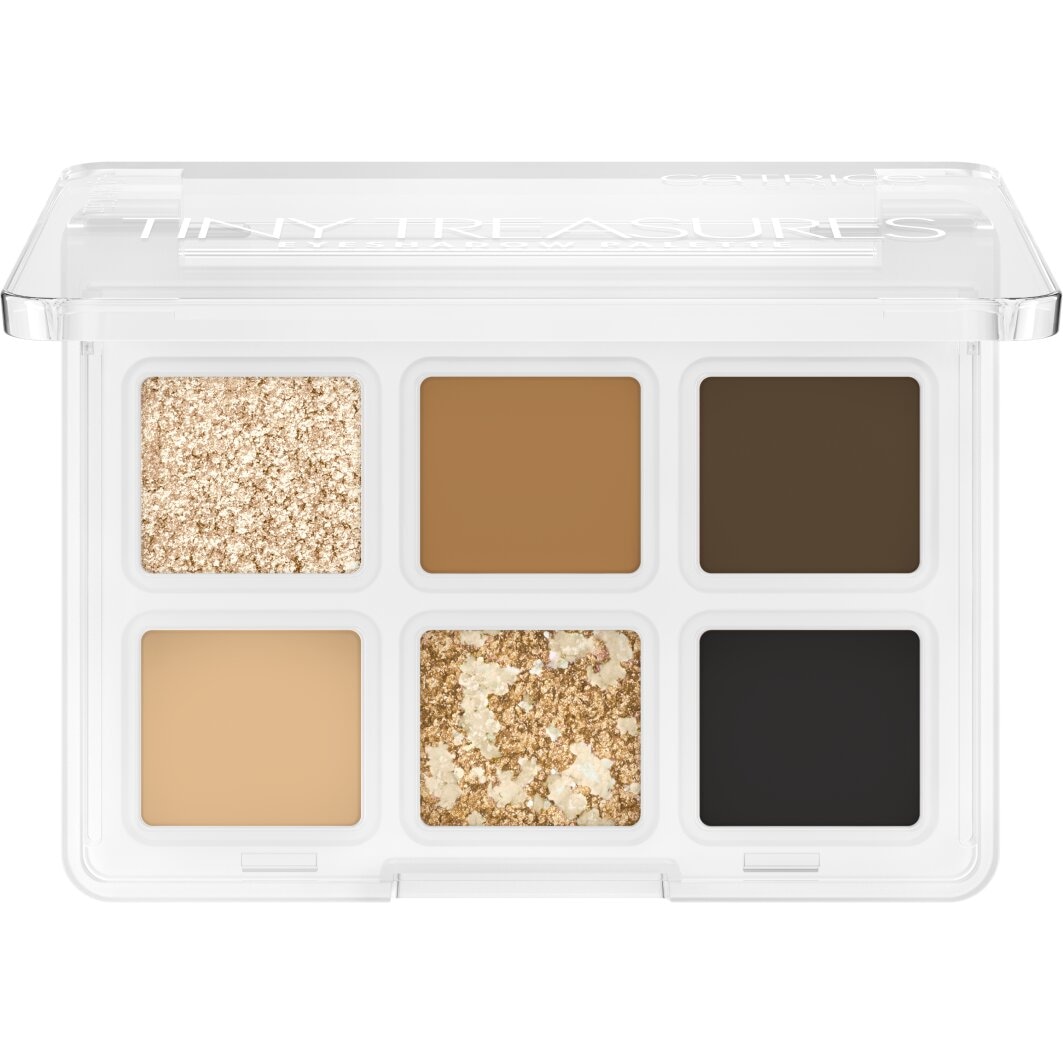 Catrice Lidschatten-Palette »Tiny Treasures Eyeshadow Palette«, Matt, schimmernd und metallisch, kompakt und reisefreundlich, vegan.
