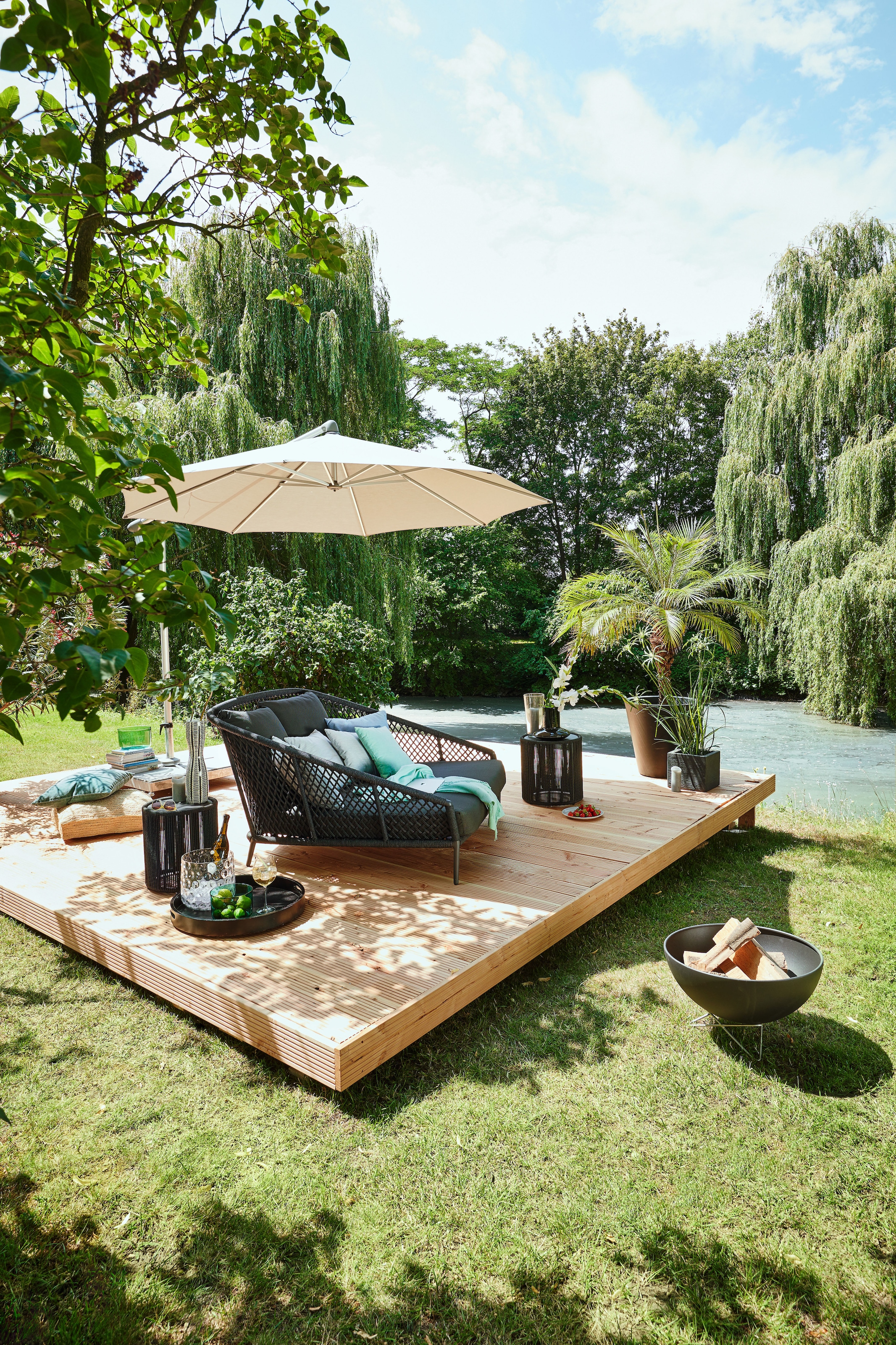 Musterring Sitzbank »Freilicht Sonnenbett« 1 Stk. tlg. 149 cm breit, ideal zum Zurücklehnen und entspannten Liegen im Garten
