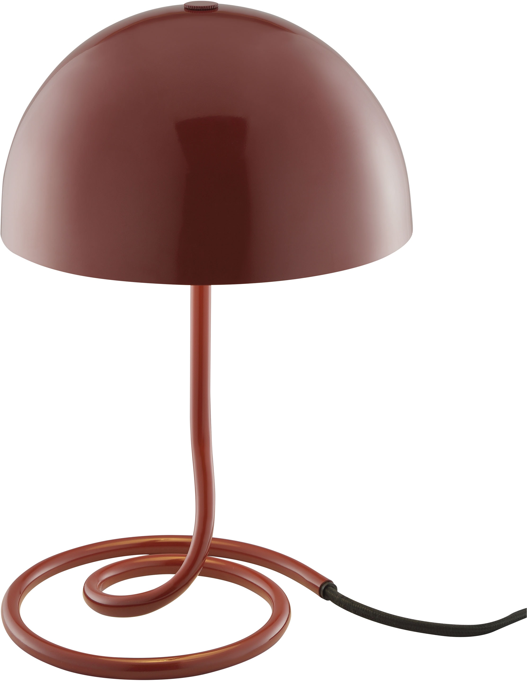 OTTO home Tischleuchte »Charlett Pilz Lampe« G9 1 Stk. Tischlampe, Ø 20 cm, Höhe 31 cm, Metall, Spiralfuß, Pilzleuchte, G9