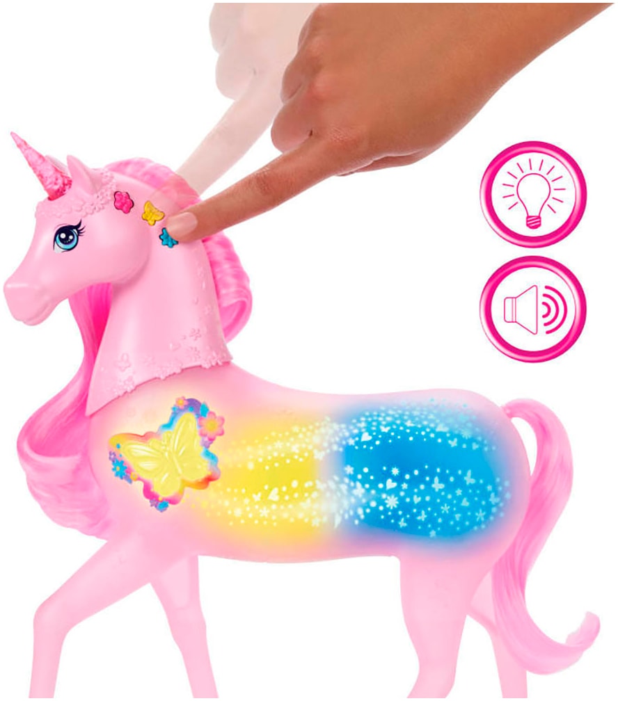 Barbie Spielfigur »Magisches Zaubereinhorn«, mit Licht und Sound