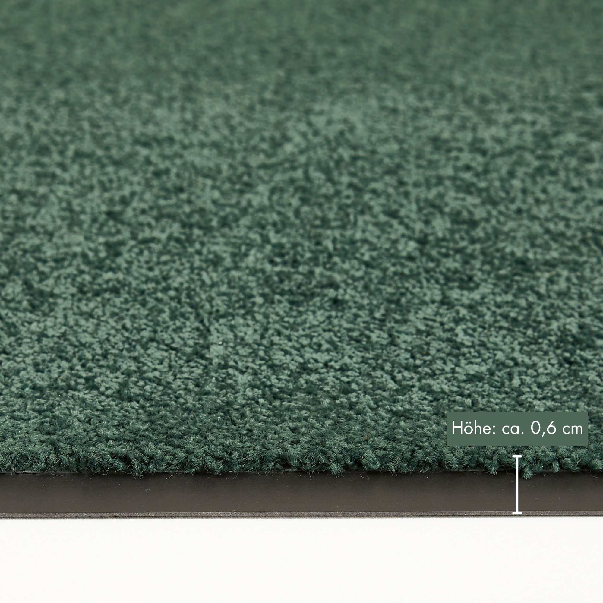 my home Fußmatte »Emil, Made in Netherlands«, rechteckig, 6 mm Höhe, Schmutzfangmatte, Uni Farben, rutschhemmend, waschbar (Handwäsche)