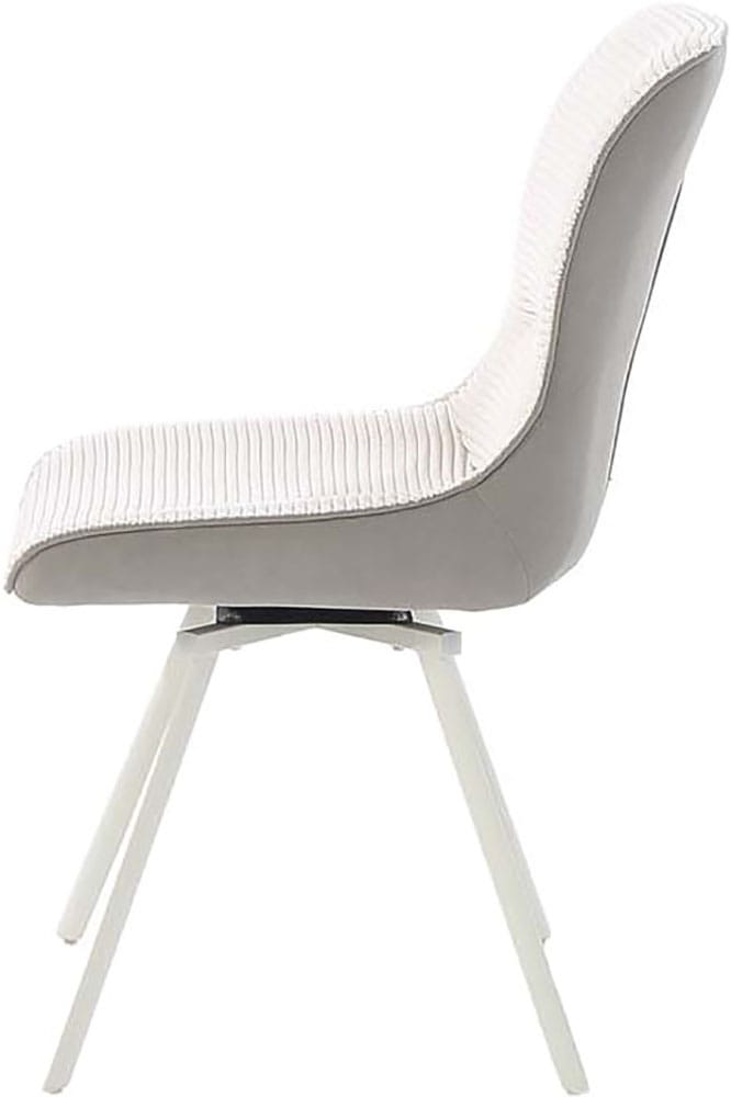 Jockenhöfer Gruppe 4-Fußstuhl »Mellum«, (Set), 2 St., Cord-Microfaser, Inklusive Drehfunktion (360° drehbar), Bezugsstoff Cord