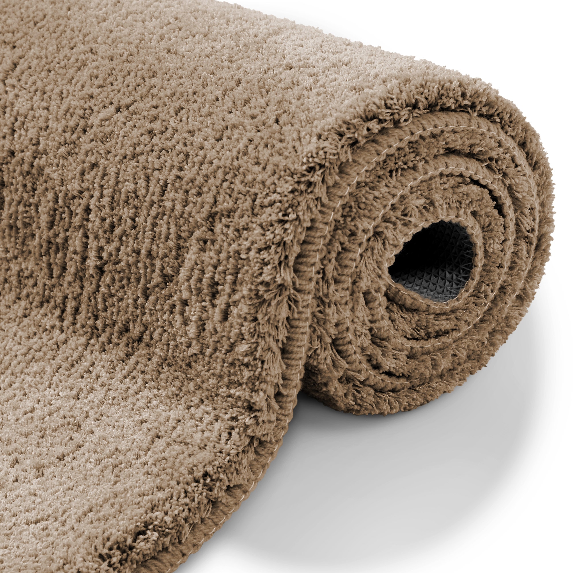 OTTO home Badematte »Neele«, rutschhemmend beschichtet, schnell trocknend, Badteppich, getuftet, modern, Uni, antirutsch, flauschig, hochflor