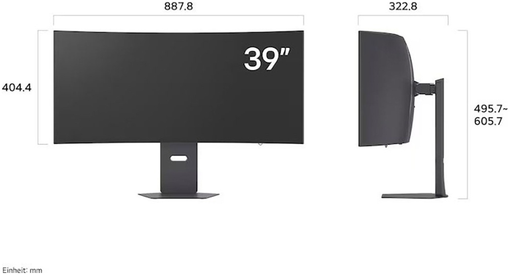 LG Curved-Gaming-OLED-Monitor »39GX900A« 99 cm/39 ″  3440 x 1440 px WQHD 0,03 Reaktionszeit 240 Hz