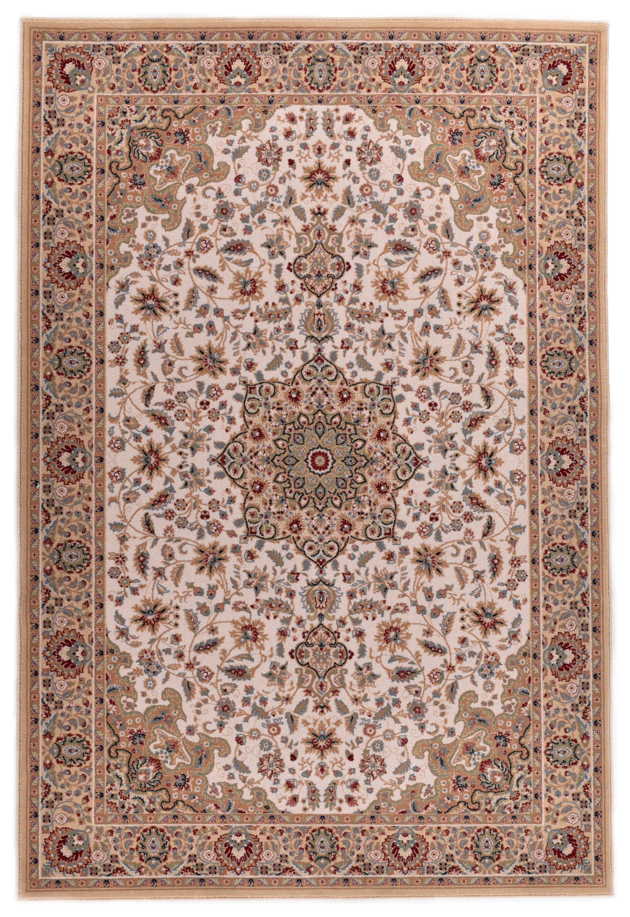 THEKO Wollteppich »Dolna - 859« rechteckig 10 mm Höhe Kurzflor, reine Wolle, Orient-Optik, auch in rund, Wohnzimmer