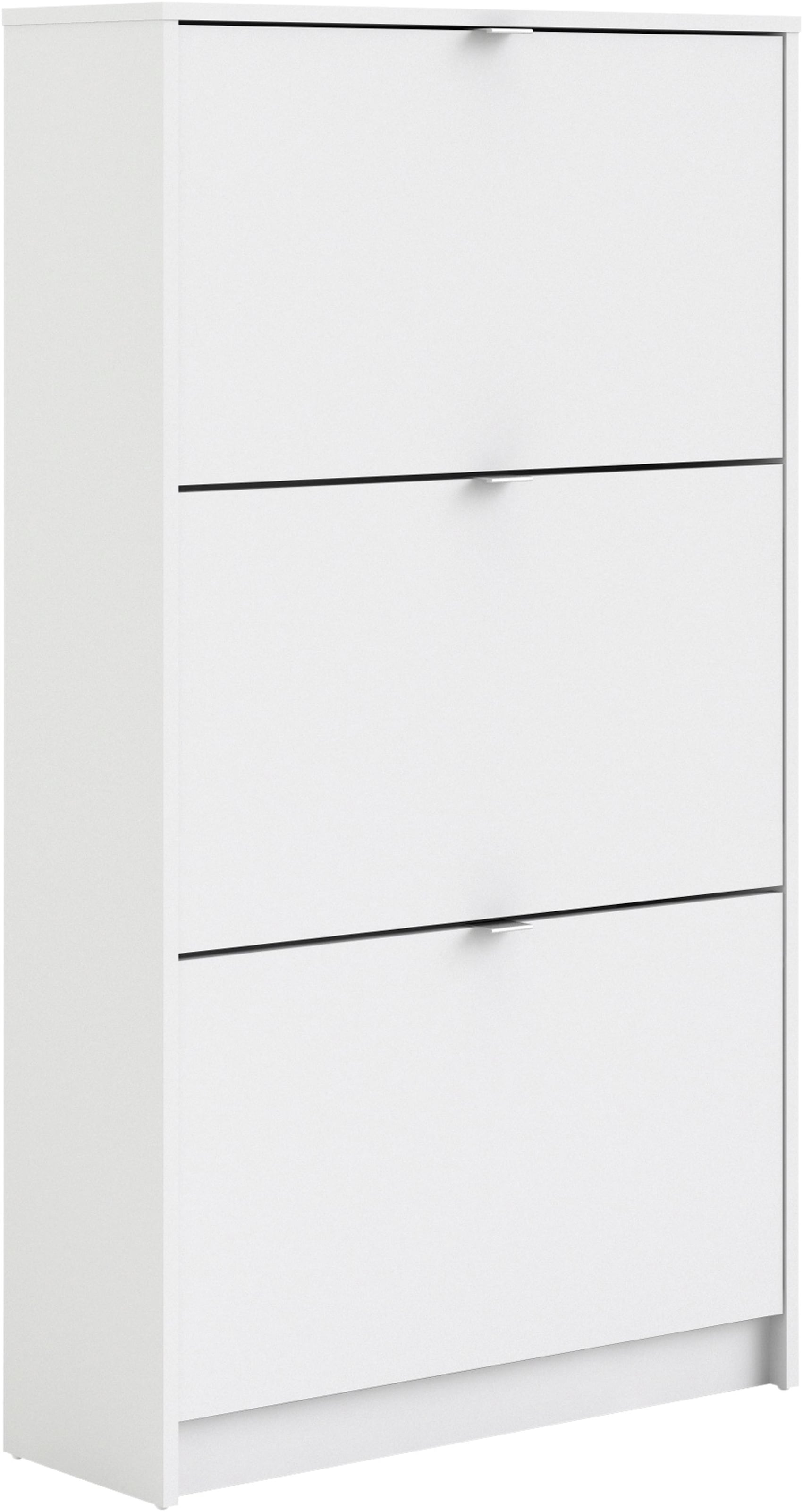 INOSIGN Schuhschrank »Shoes Schuhaufbewahrung, Schuhkommode, Schuhregal,«, mit drei Klappen, 2 Böden, Höhe 123 cm, ca. 18 Paar Schuhe