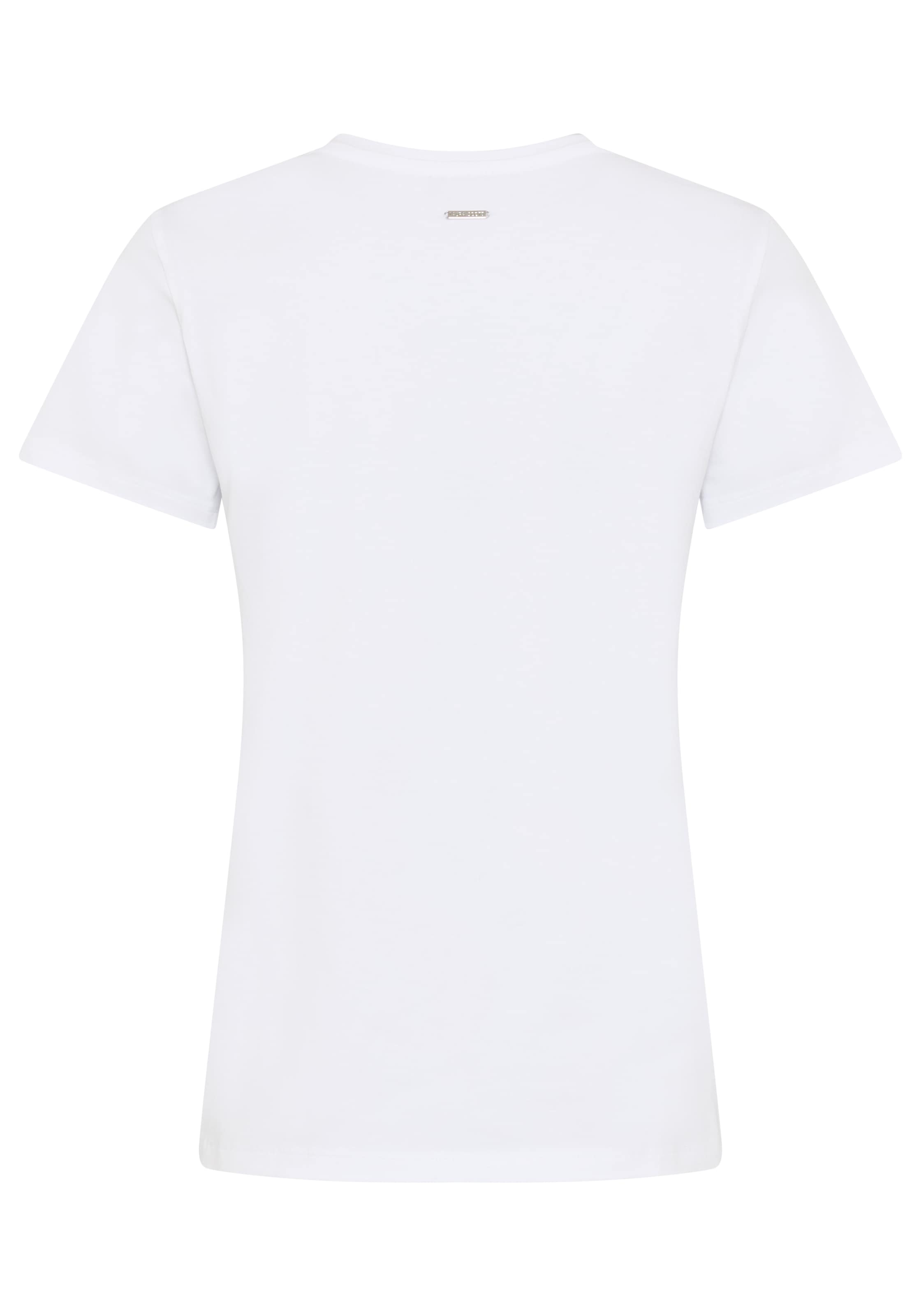 Laura Scott T-Shirt »ciao« mit glitzerndem Statement-Print, figurumspielende Passform