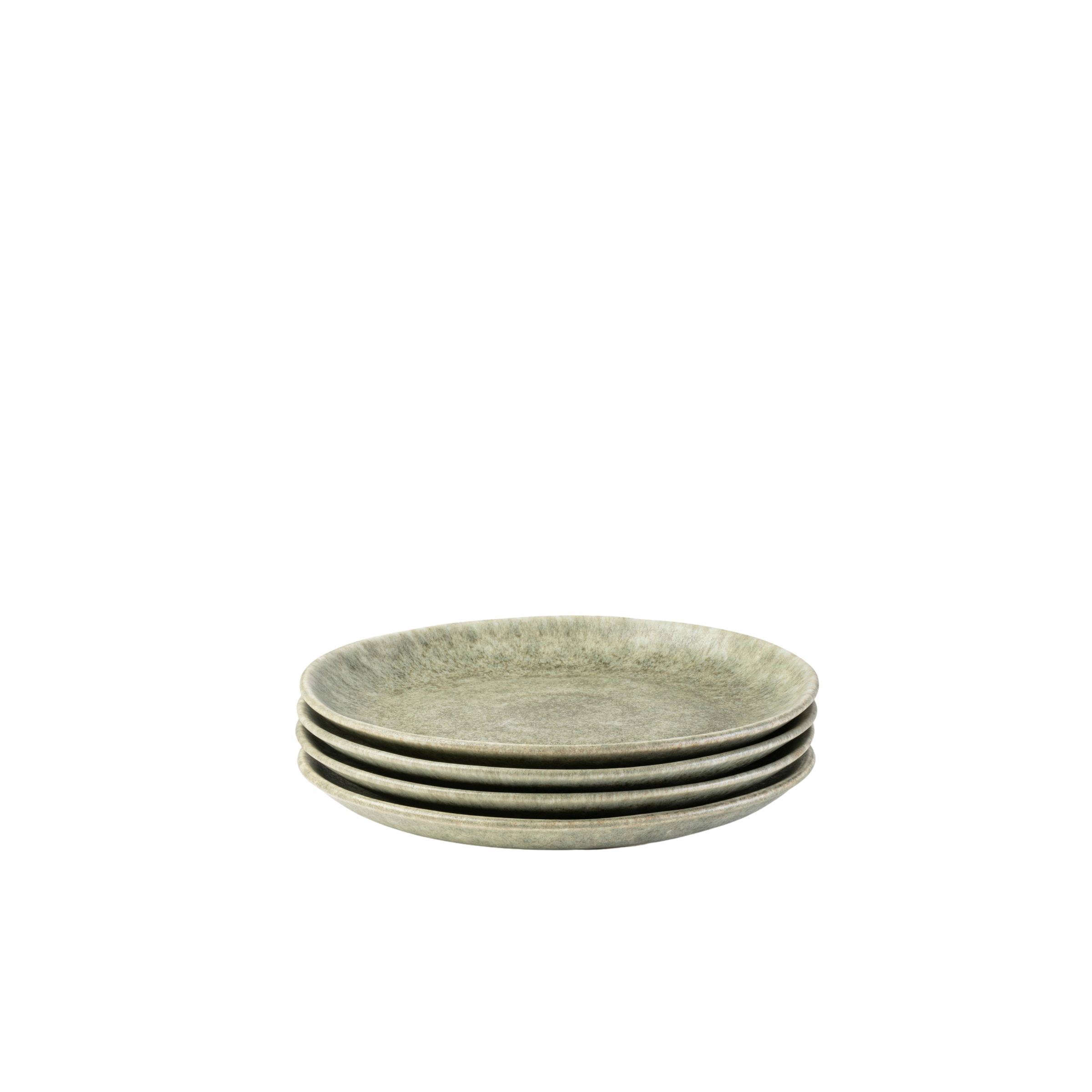 Gipfelstück Dessertteller-Set, Steinzeug Moos'N'Stein