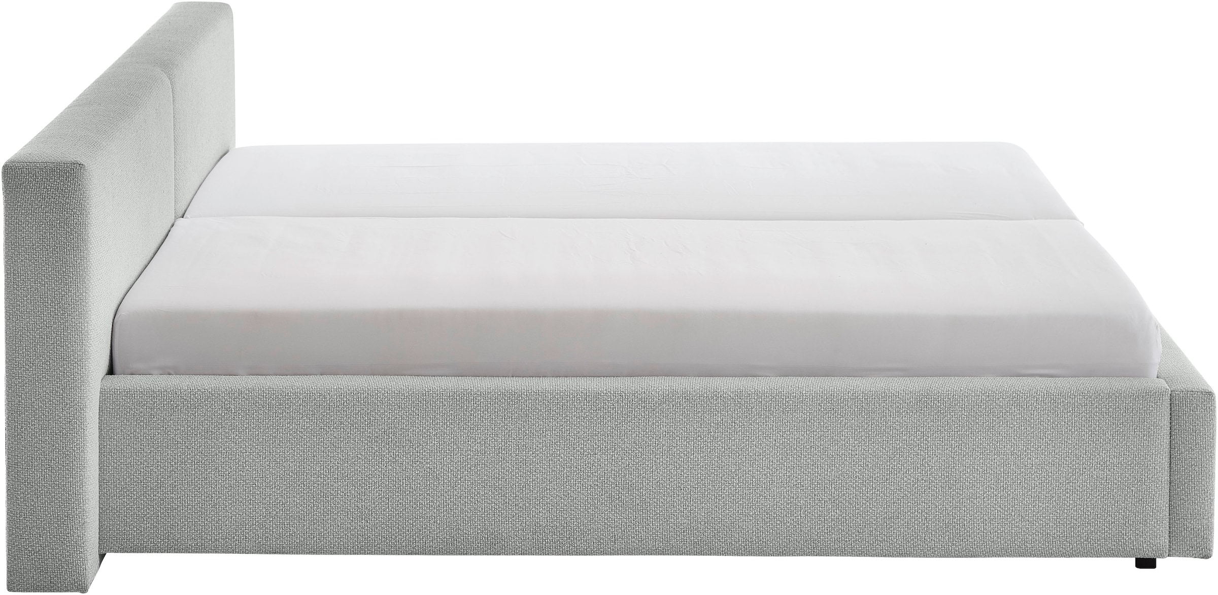 meise.möbel Polsterbett »Cube wahlweise mit Matratze und Bettkasten«, extra flaches Kopfteil, erhältlich in den Breiten 140cm, 160cm & 180cm