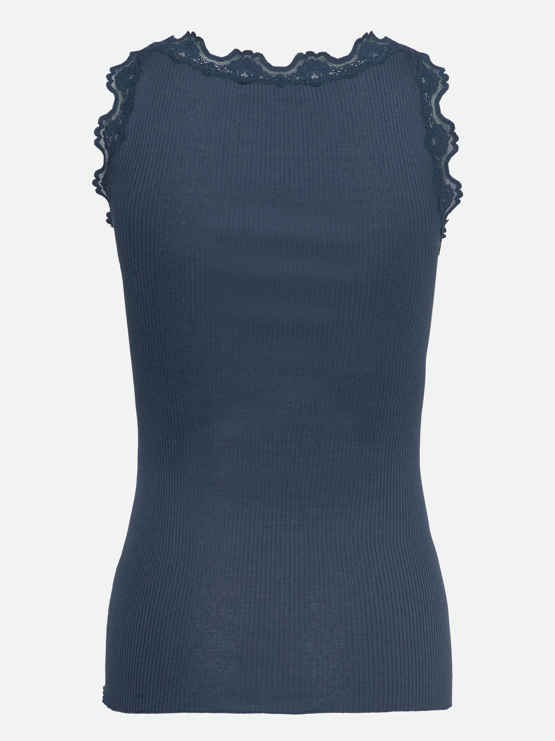 rosemunde Tanktop »Babette Silk Top« Vintage-Spitzenbesatz, breite Träger, feminin, bequem, Seidenmix