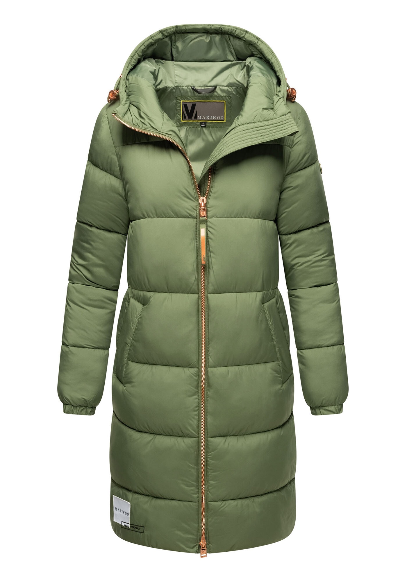 Marikoo Winterjacke »Marikoo Nomadiaa lange Damen Winterjacke N024«