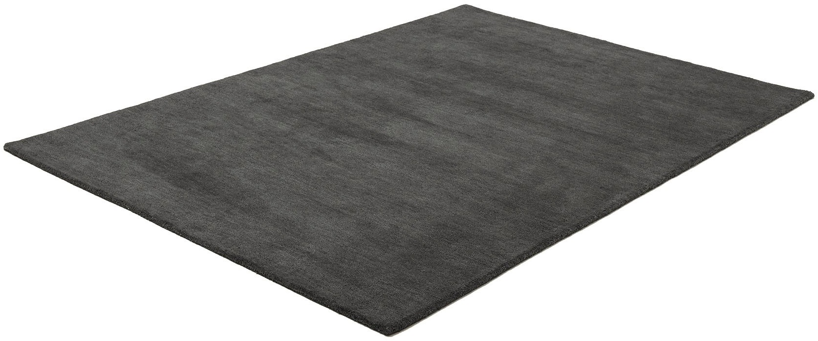 OTTO home Wollteppich »Gabbo Natur, Handgefertigt, Teppich, reine Wolle, meliert« rechteckig 14 mm Höhe reine Wolle, Uni, Wohnzimmer, Schlafzimmer, Esszimmer