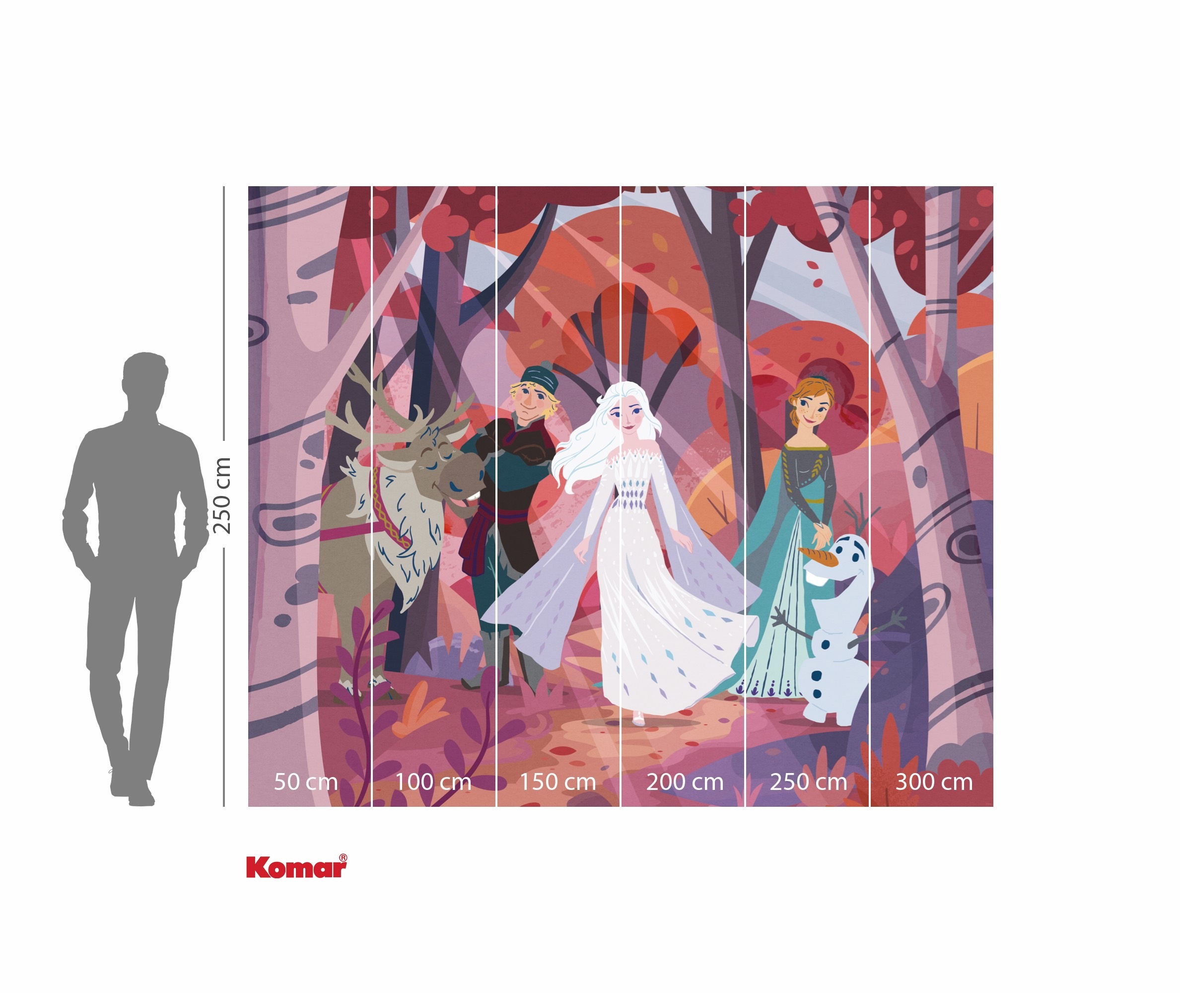 Komar Kindertapete »Disney Frozen Forest Friendship«, bedruckt
