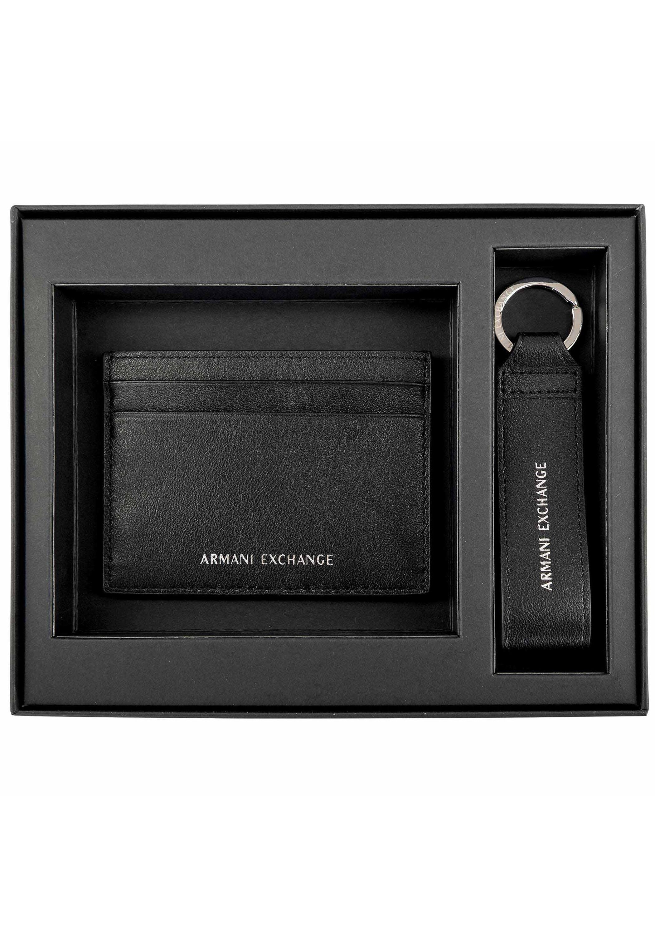 ARMANI EXCHANGE Geldbörse »Geldbörse Plain Leather Gift Set«